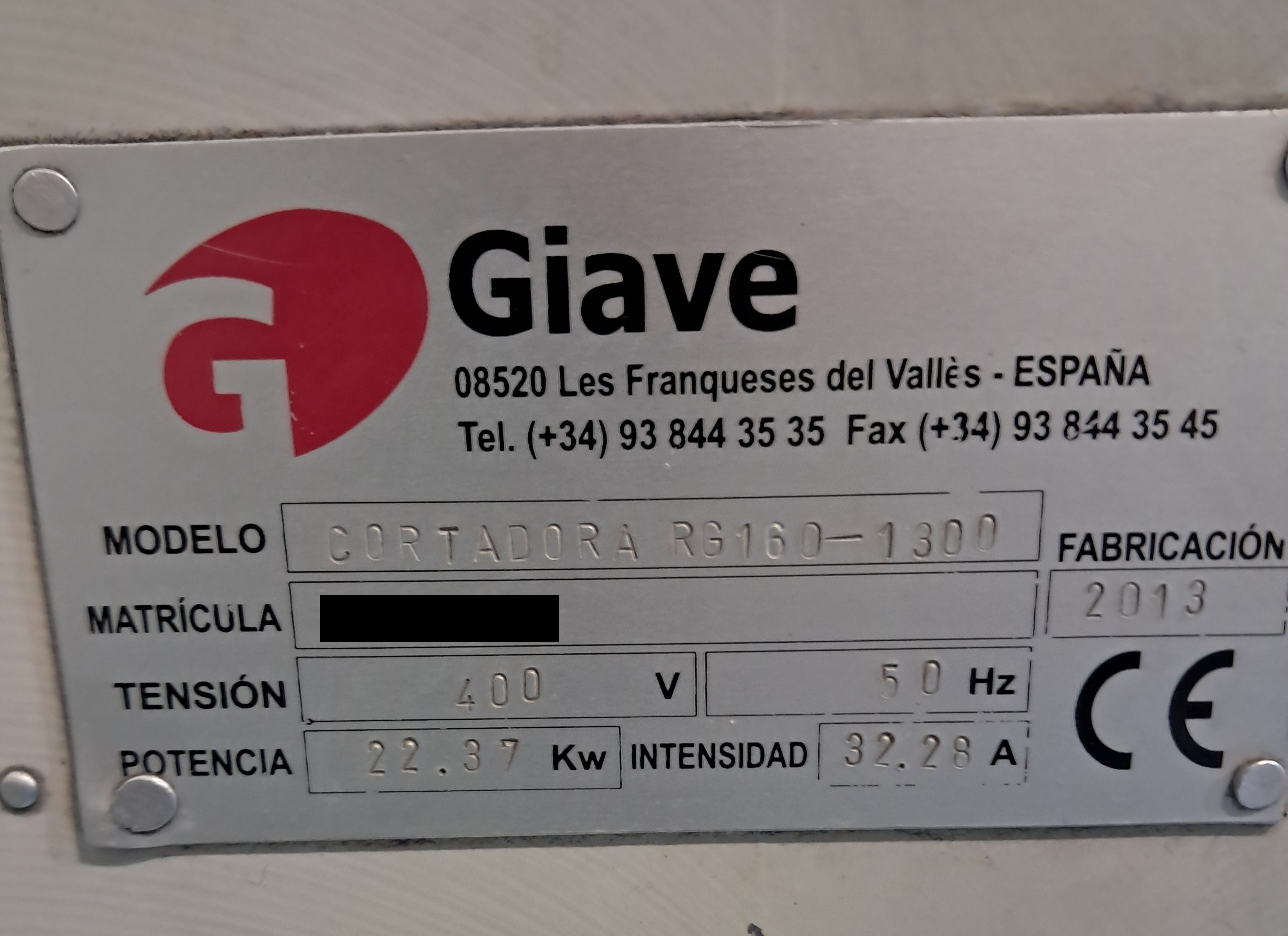 GIAVE RG 160 1300 | Taglia-ribobninatrice (anno 2013) in vendita - foto 4