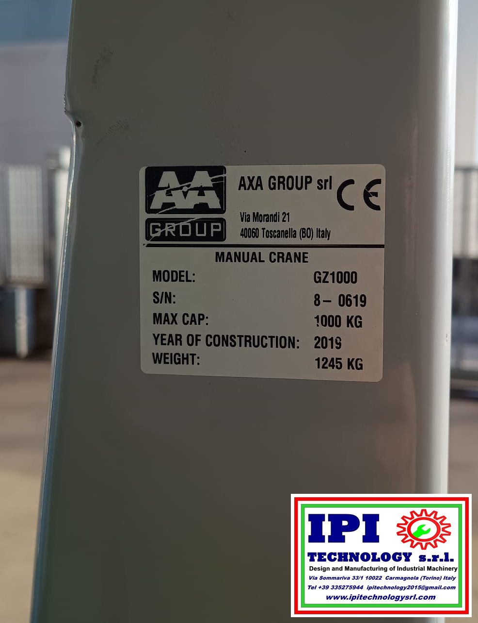 GRU AXA GZ1000 in vendita - foto 4