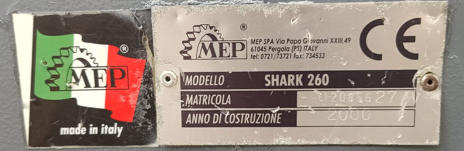 SEGATRICE A NASTRO MEP SHARK 260 in vendita - foto 9