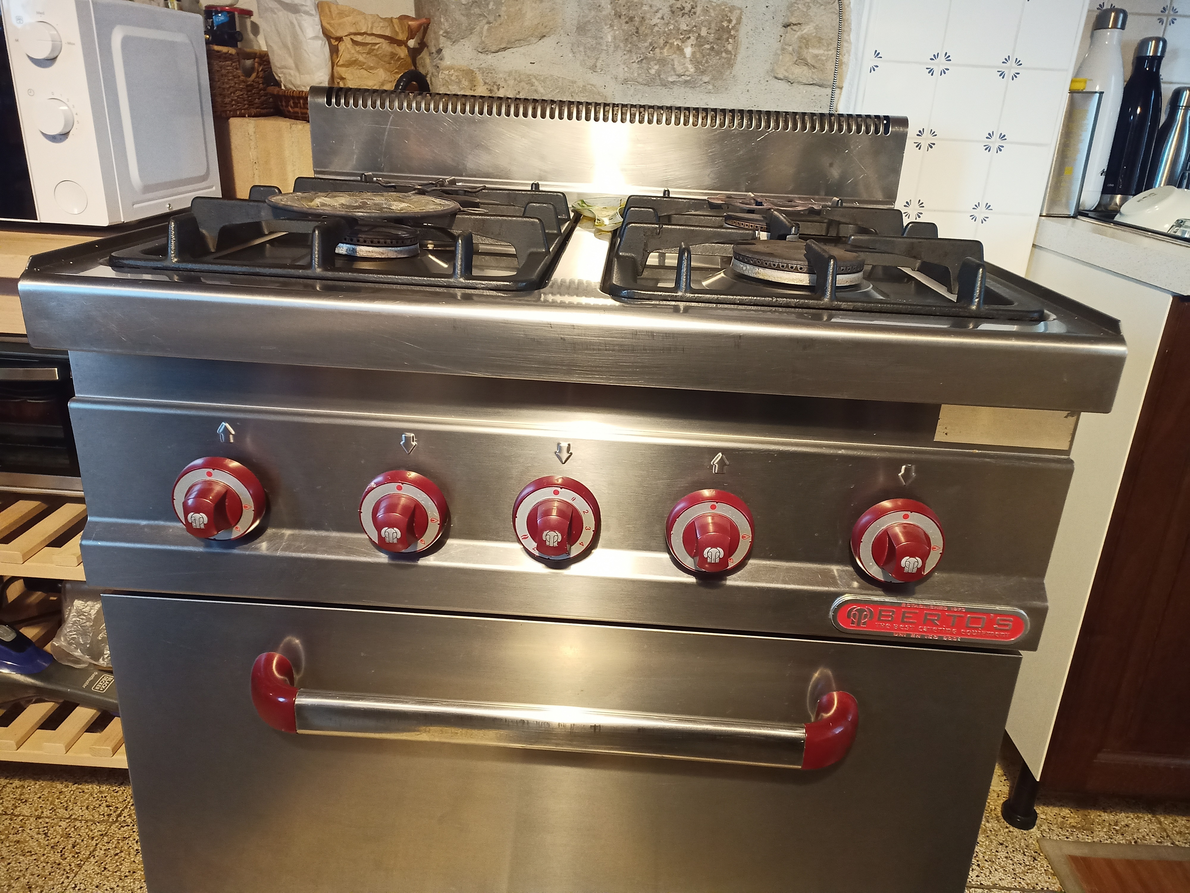 Cucina gas 4 fuochi Berto's in vendita - foto 1