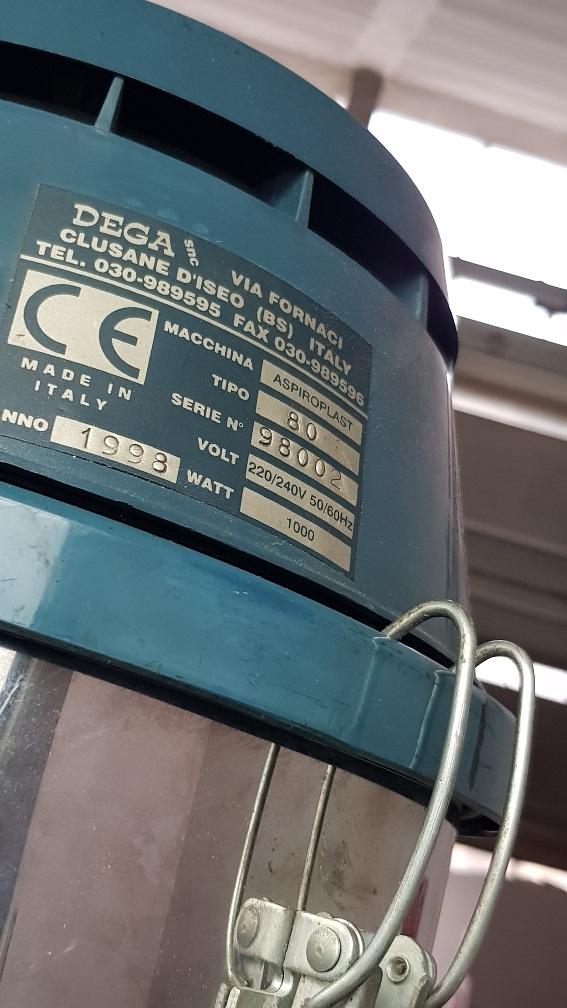 aspiratore DEGA Aspiroplast anno 1998  in vendita - foto 2