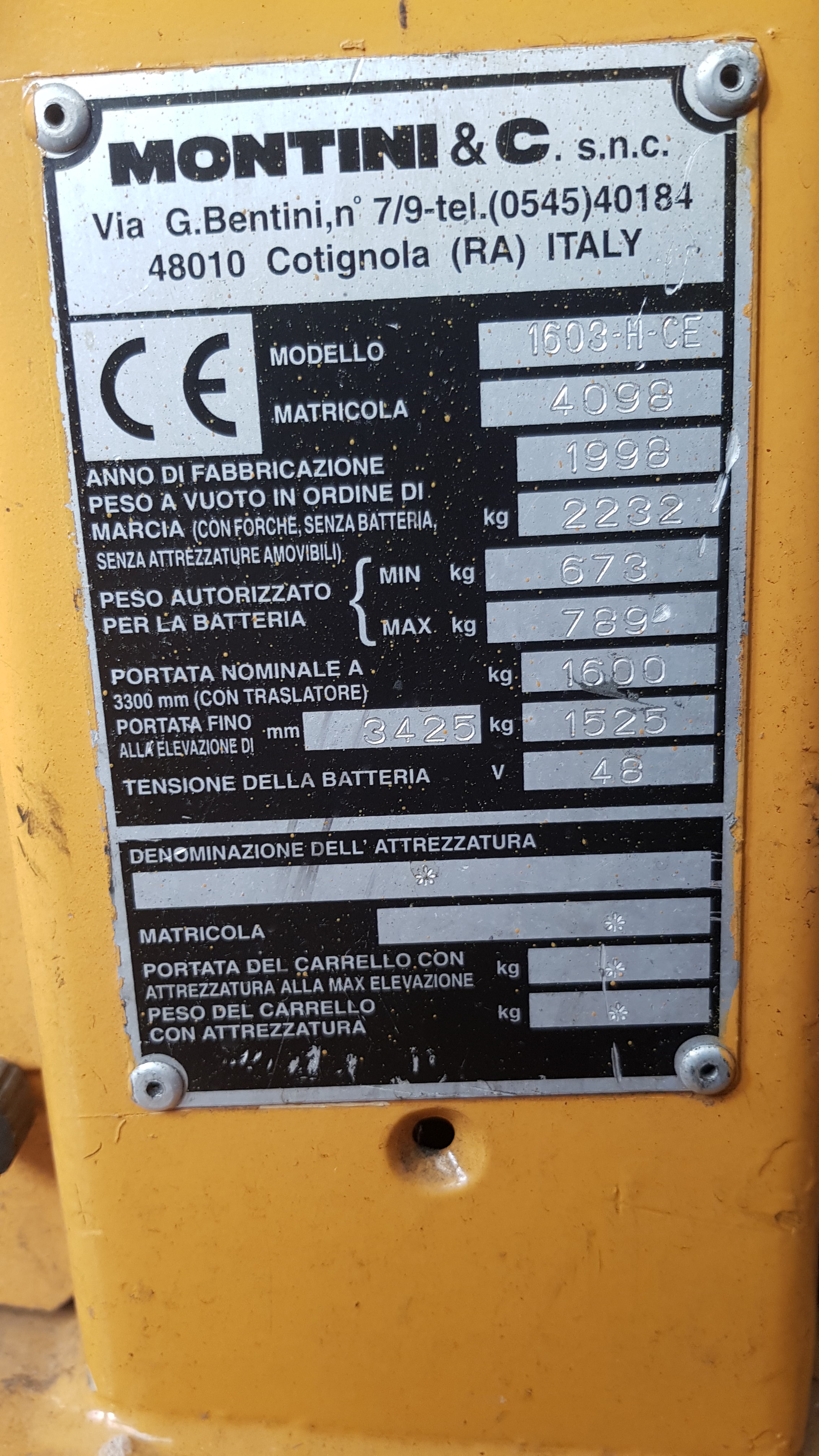 Muletto Montini  1603 H-CE in vendita - foto 2