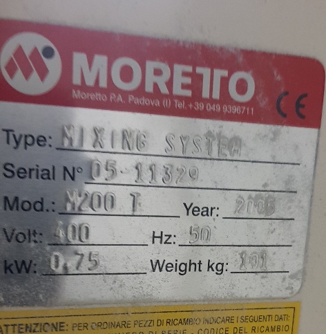 Miscelatore  Moretto mod. M 200T in vendita - foto 2