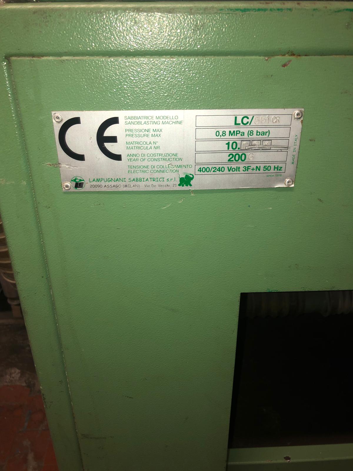 Sabbiatrice / Pallinatrice Mod. LC/551 CR Lampugnani in vendita - foto 3