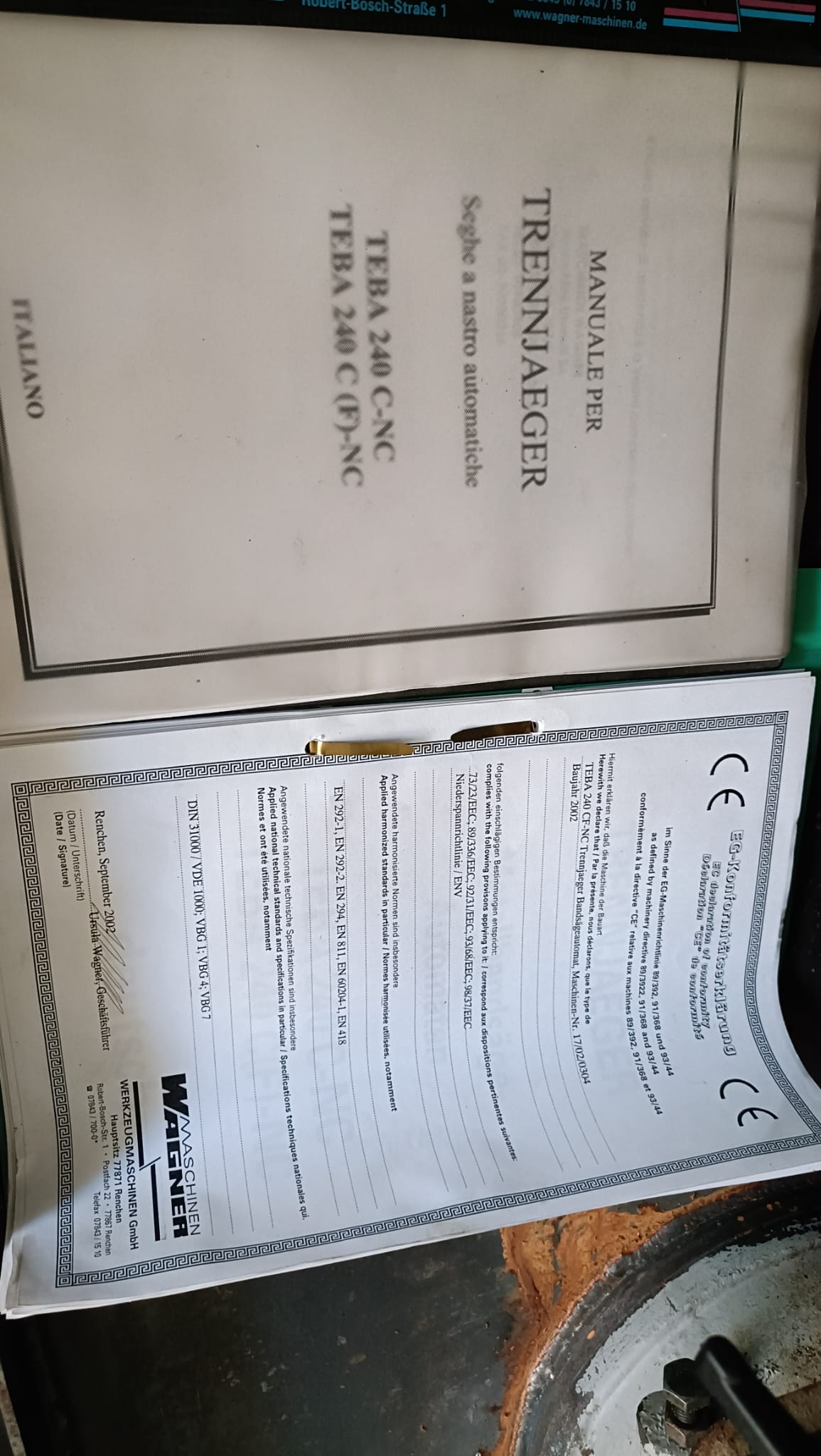 TRENNJAEGER SEGA A NASTRO per metallo TEBA 240 CF-NC in vendita - foto 4