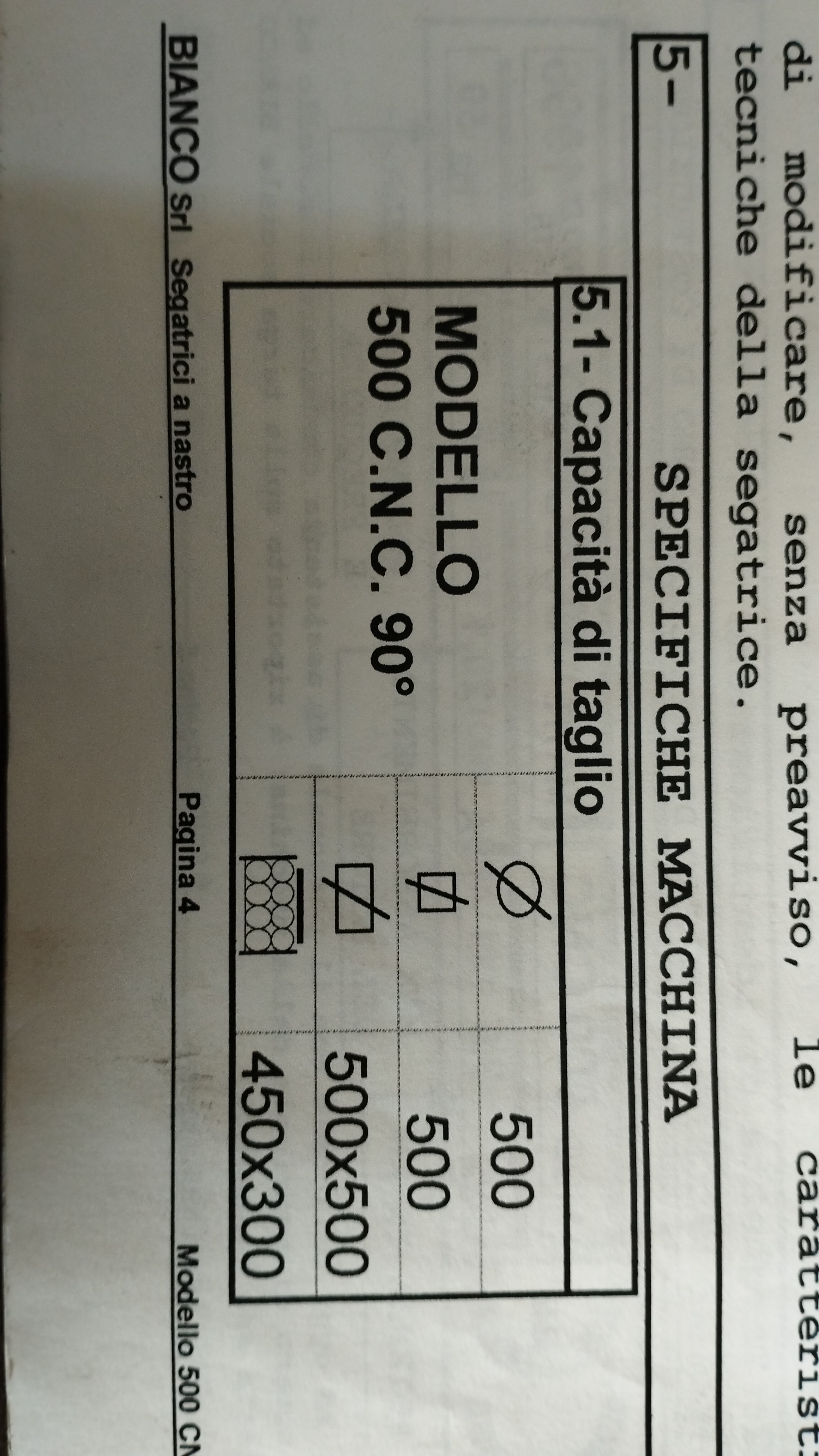 Sega a Nastro BIANCO 500 CNC 90° USATA in vendita - foto 8