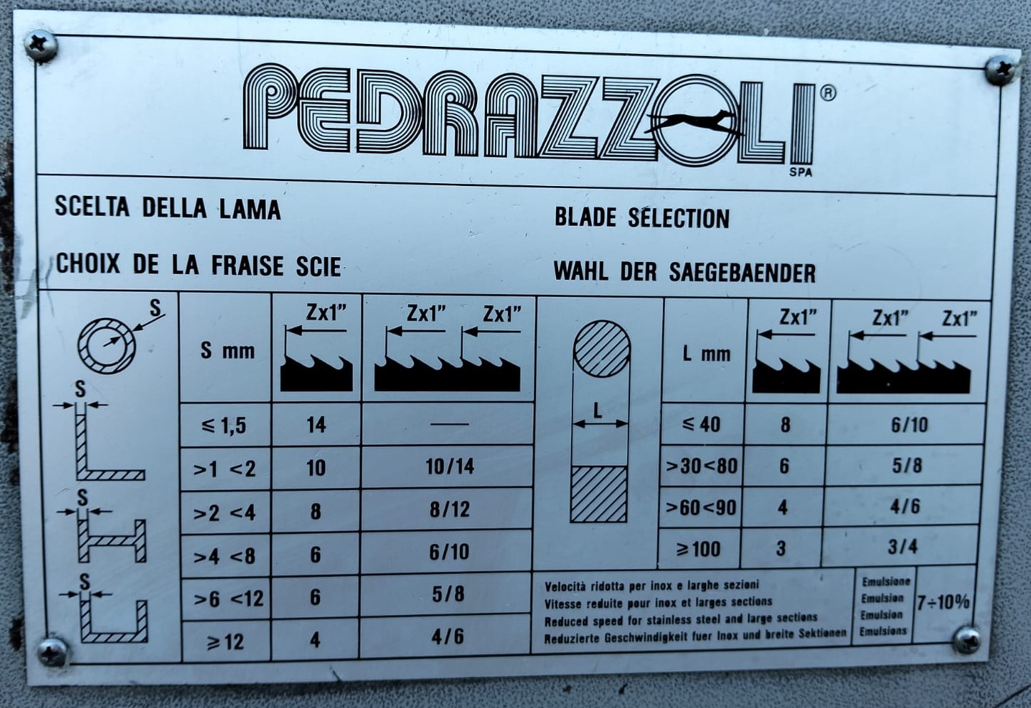 Segatrice a Nastro IBP PEDRAZZOLI SN 275 MRM USATA in vendita - foto 6