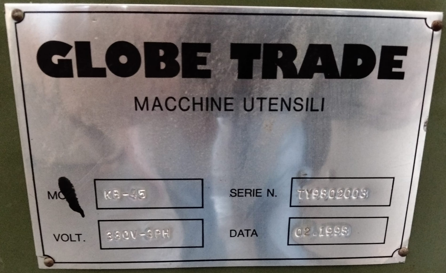 Sega a Nastro Verticale GLOBE KB-45 + Saldatrice USATA in vendita - foto 5