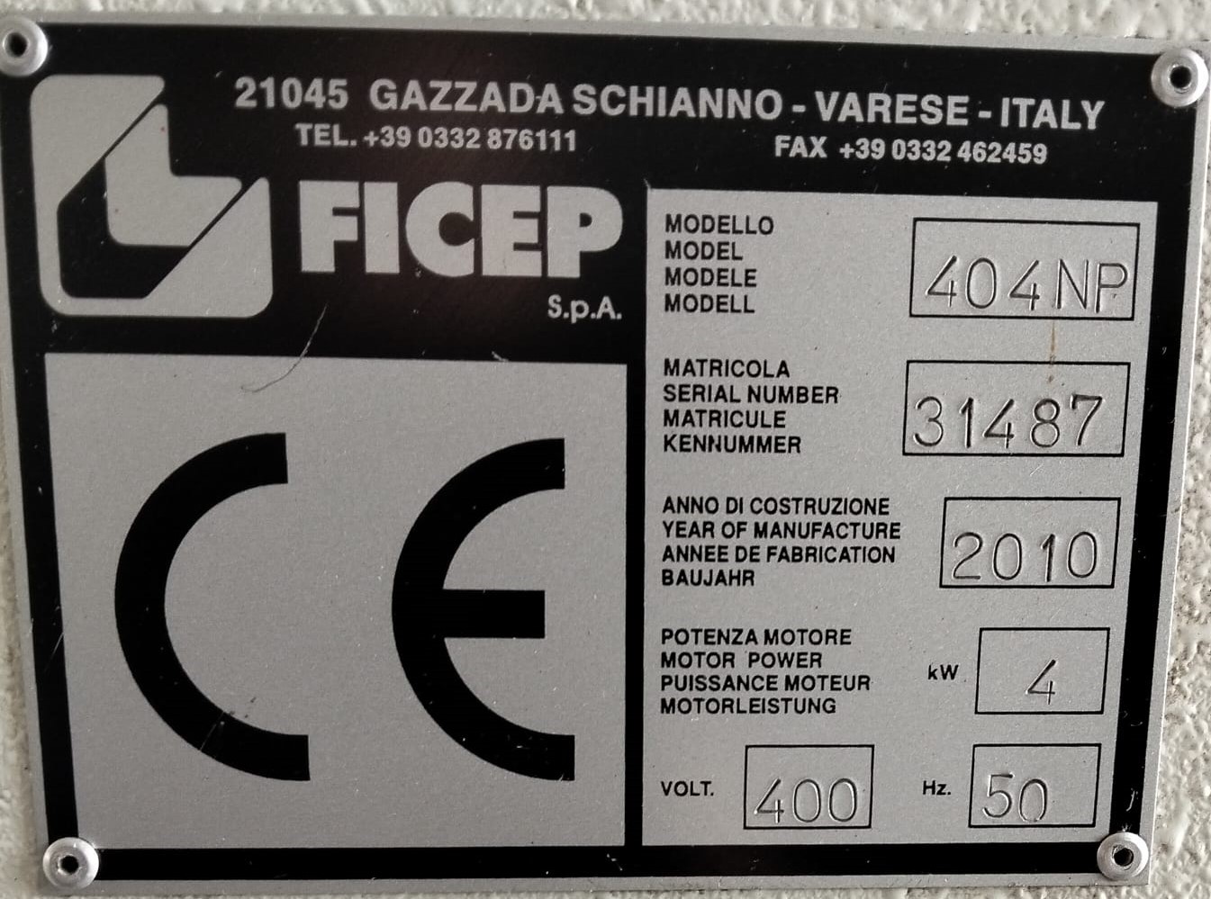 Punzonatrice Multifunzione Idraulica FICEP 404 NP USATA in vendita - foto 4
