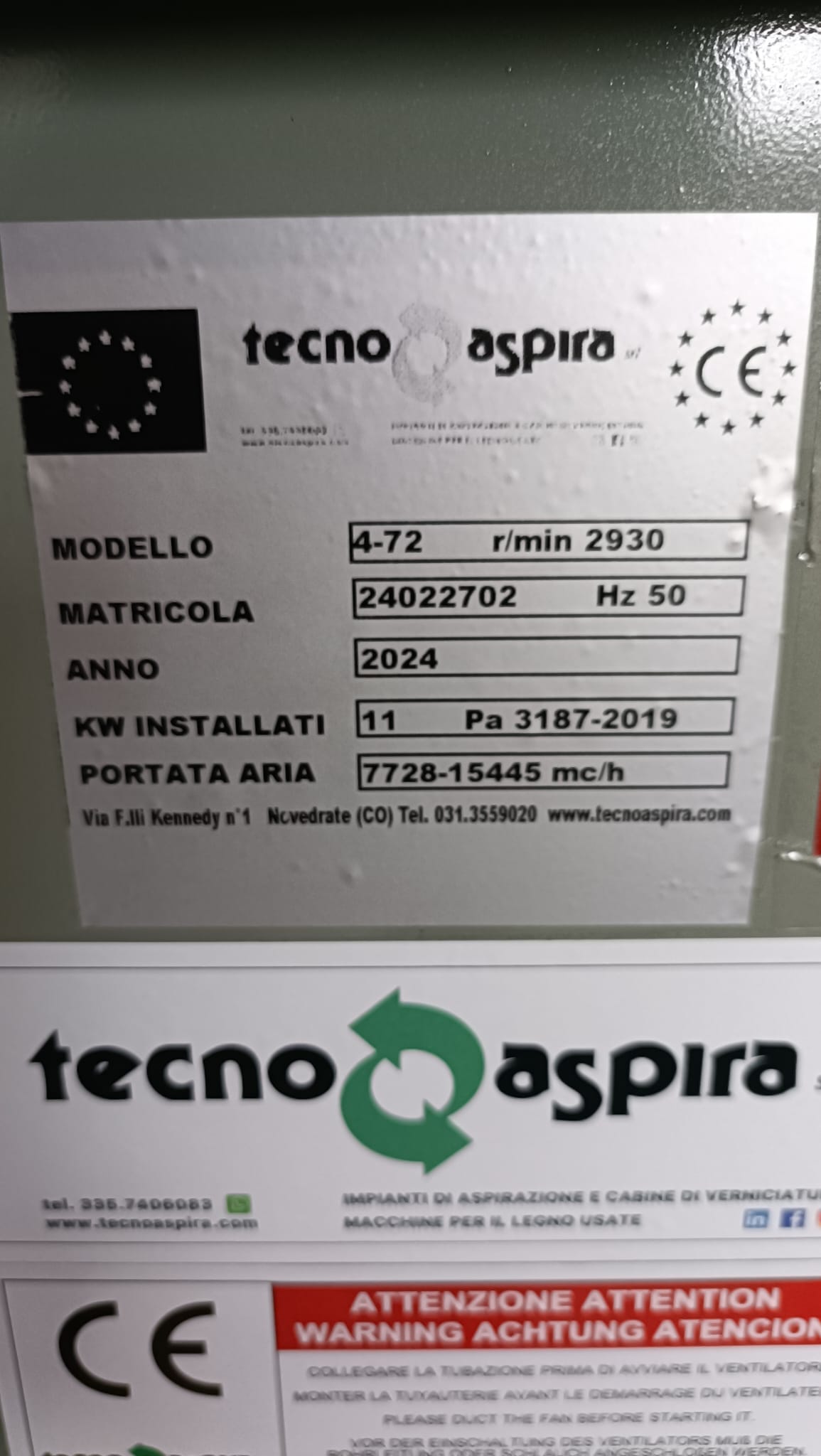 Ventilatore Centrifugo 11 Kw in vendita - foto 5