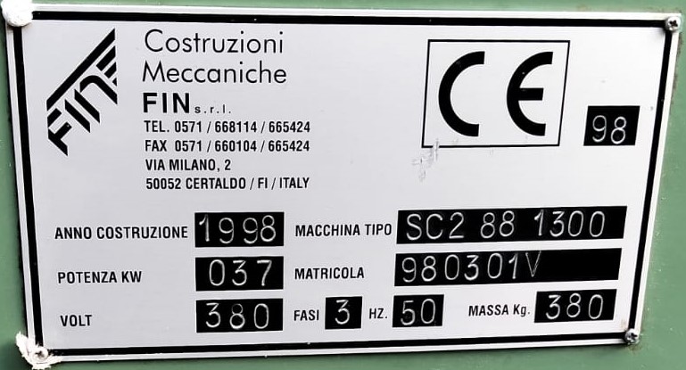 Incollatrice Automatica FIN SC2 88 1300 USATA in vendita - foto 3