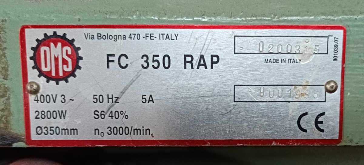 Troncatrice OMS SALVARANI FC 350 RAP in vendita - foto 3
