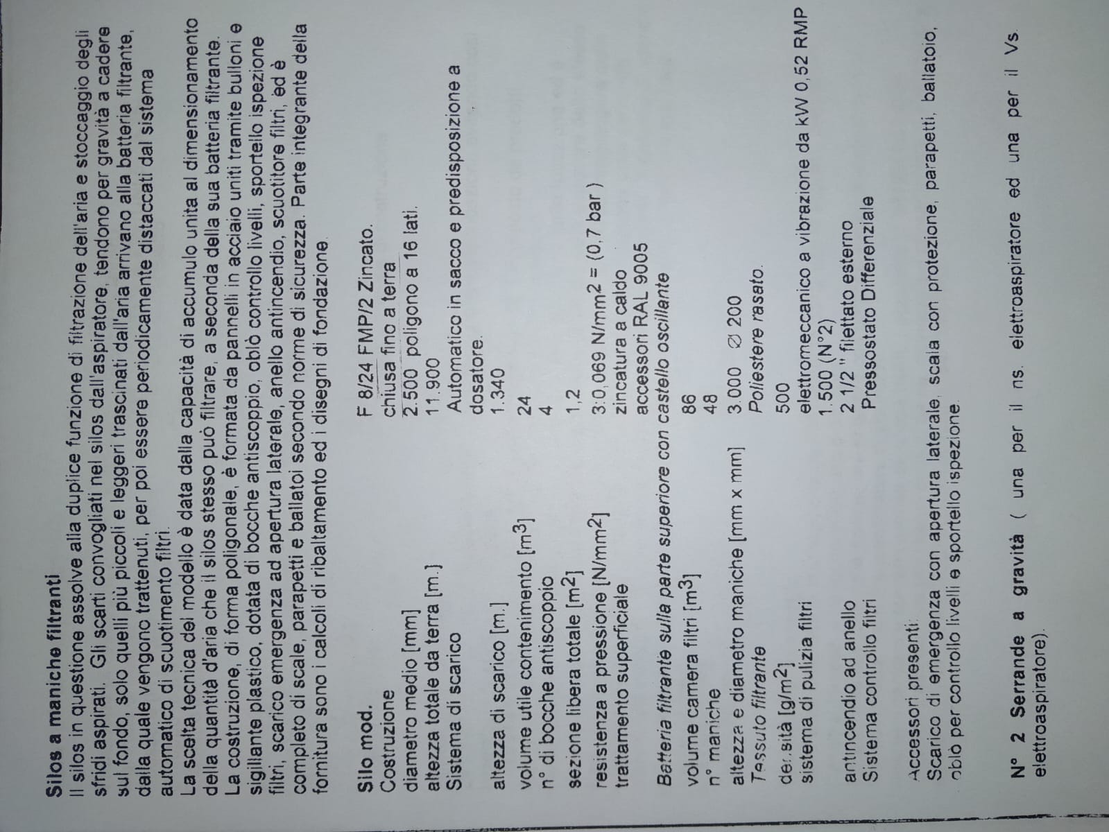 Silos di Filtrazione e Stoccaggio F8/24 FMP/2 USATO in vendita - foto 10