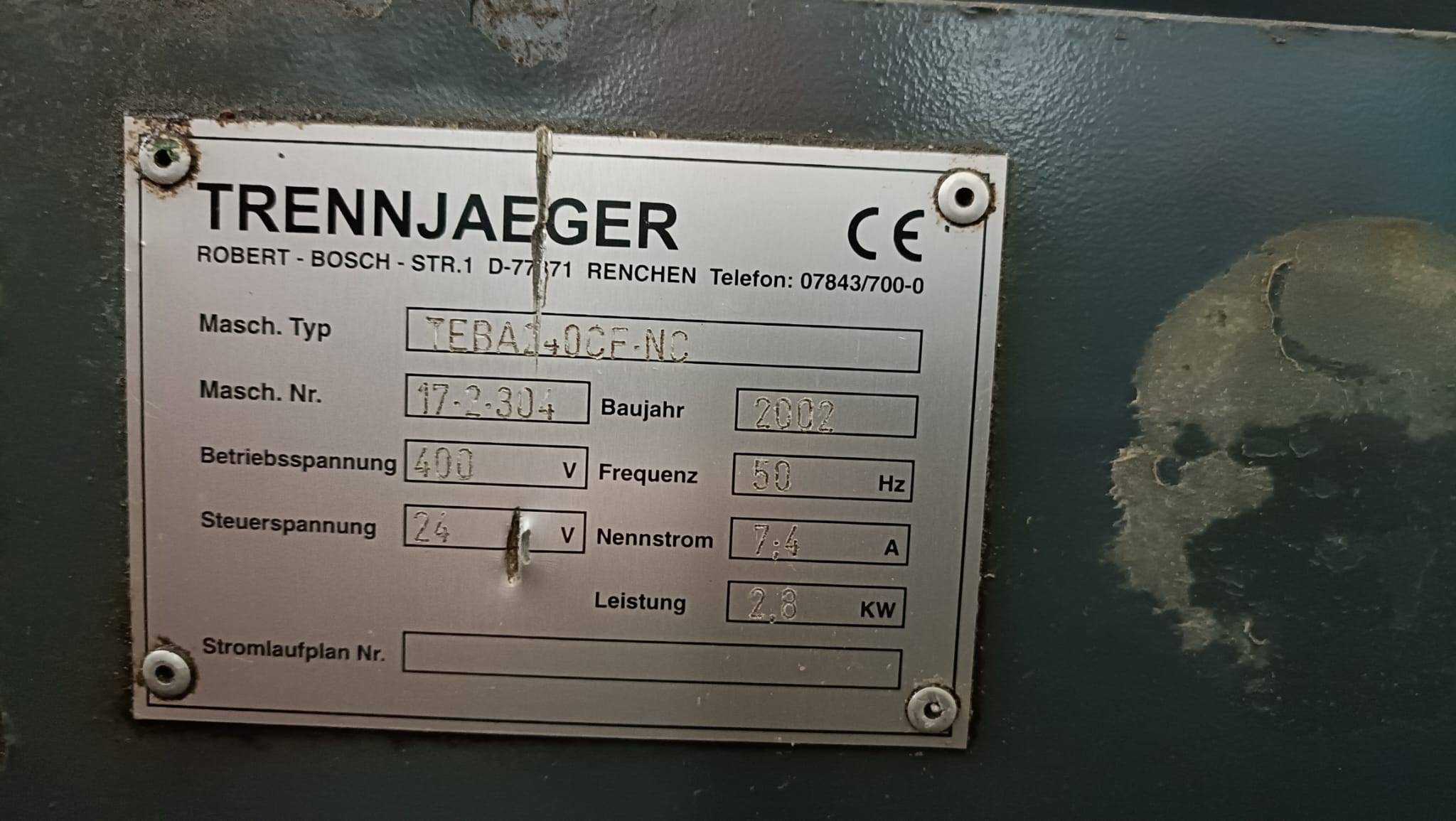TRENNJAEGER SEGA A NASTRO per metallo TEBA 240 CF-NC in vendita - foto 3