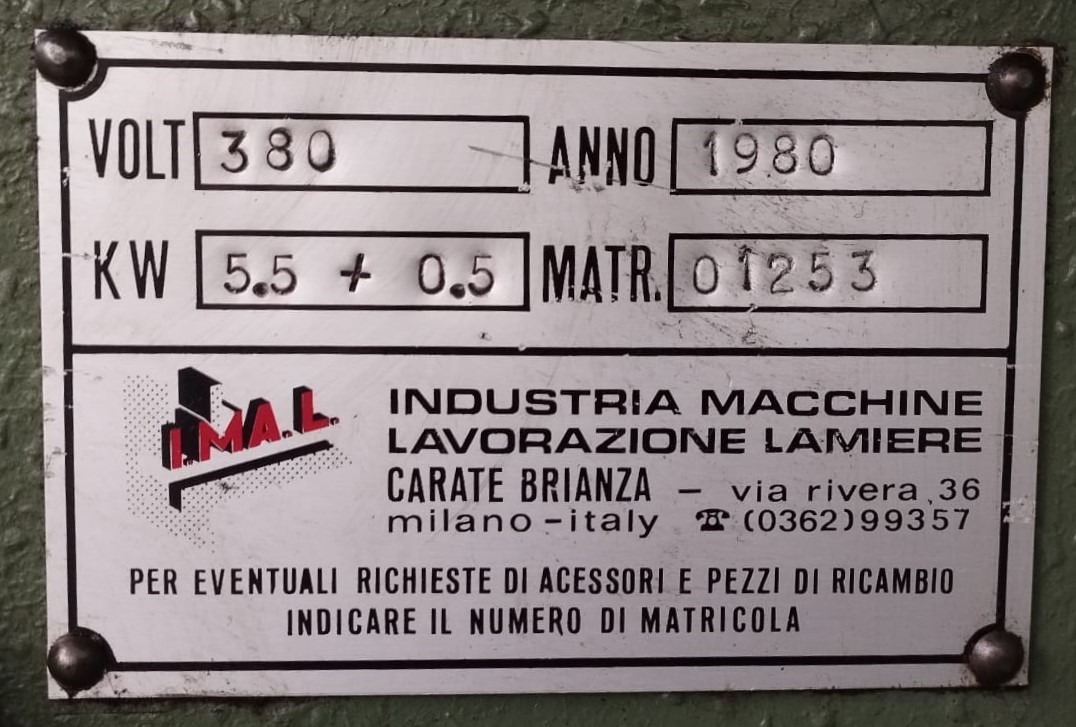 Pressa Piegatrice IMAL 3000 X 50 Ton USATA in vendita - foto 6