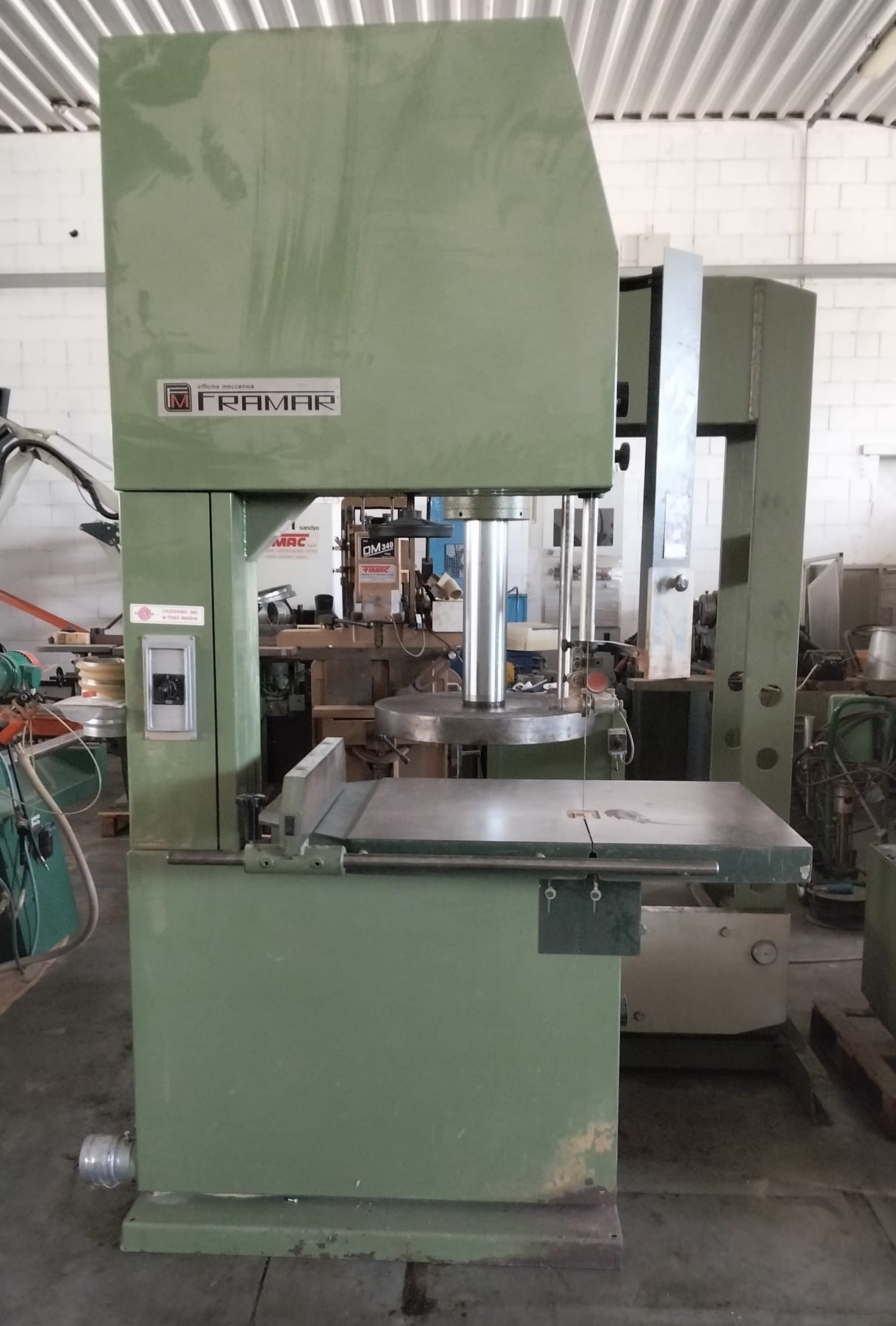 Sega a Nastro Verticale FRAMAR S.N./800 USATA in vendita - foto 1