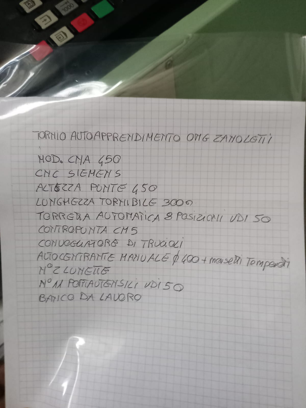 Tornio zanoletti 450 in vendita - foto 6
