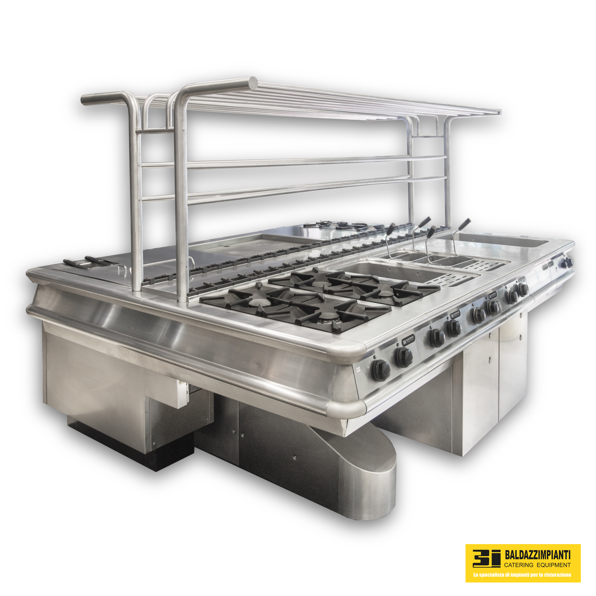 ATTREZZATURE CUCINA BLOCCO COTTURA MODULARE SOSPESA in vendita - foto 3