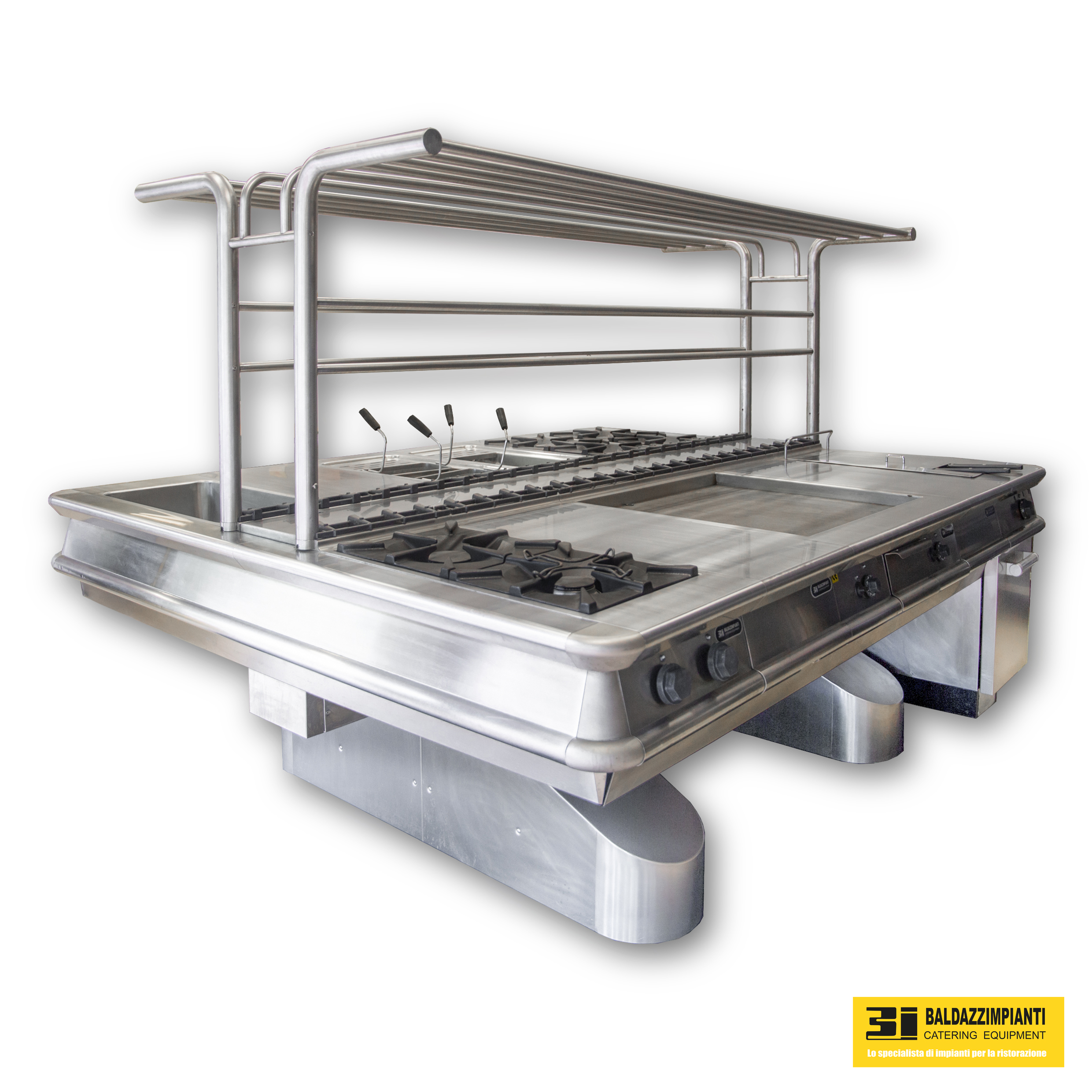 ATTREZZATURE CUCINA BLOCCO COTTURA MODULARE SOSPESA in vendita - foto 4