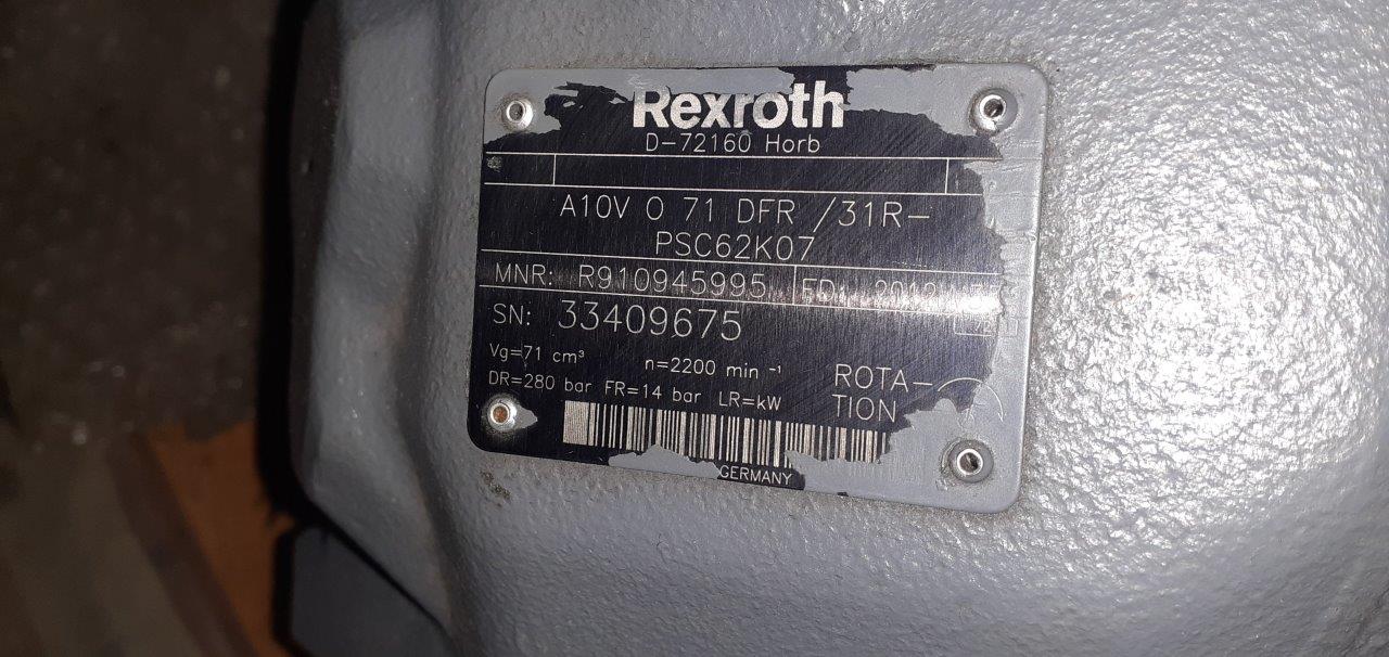 REX ROTH AXIAL PISTON VARIABLE PUMP A10VO71 in vendita - foto 6