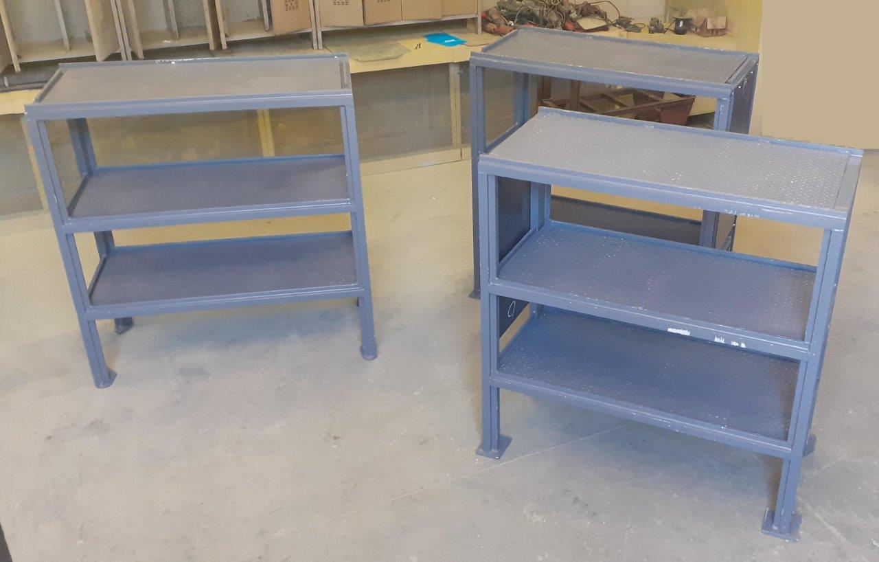 SCAFFALE PORTA TUTTO PESANTE ROBUSTO 3 PIANI (x3) in vendita - foto 1
