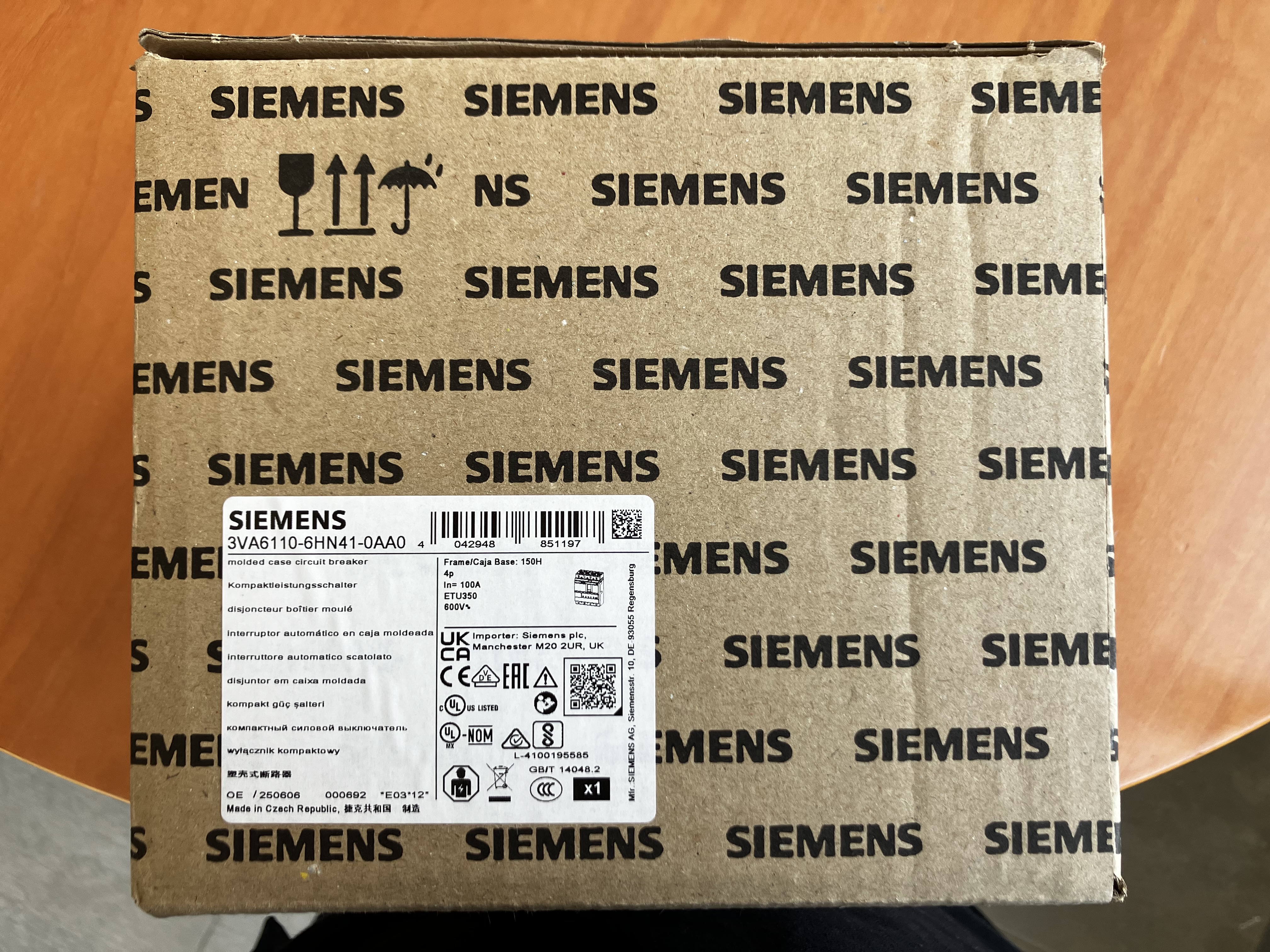 SIEMENS MCCB UL BG150 100A 4P 65KA ETU3 LSI  in vendita - foto 2