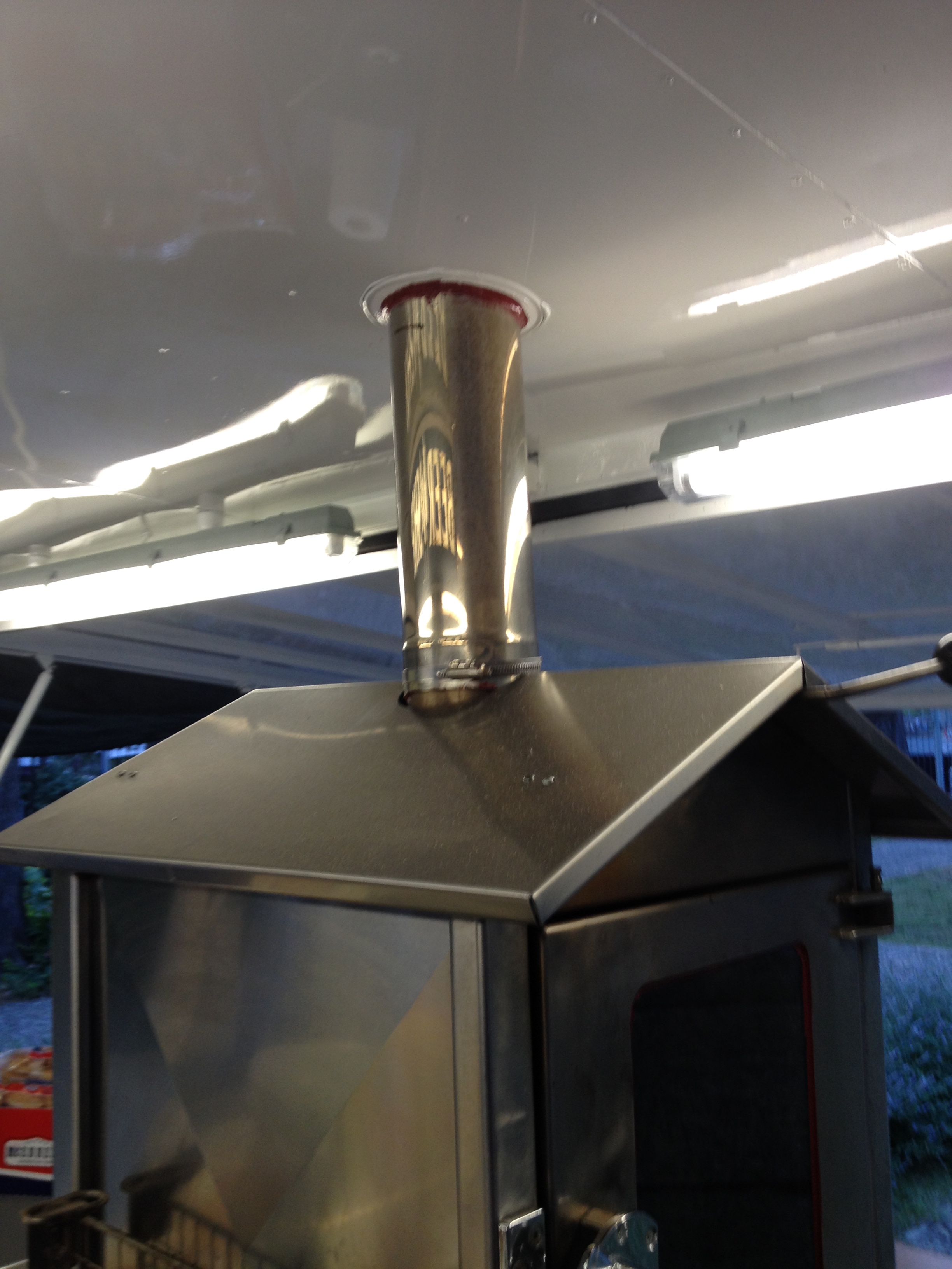 Forno a carbone da interno (barbecue) canna fumaria in vendita - foto 7
