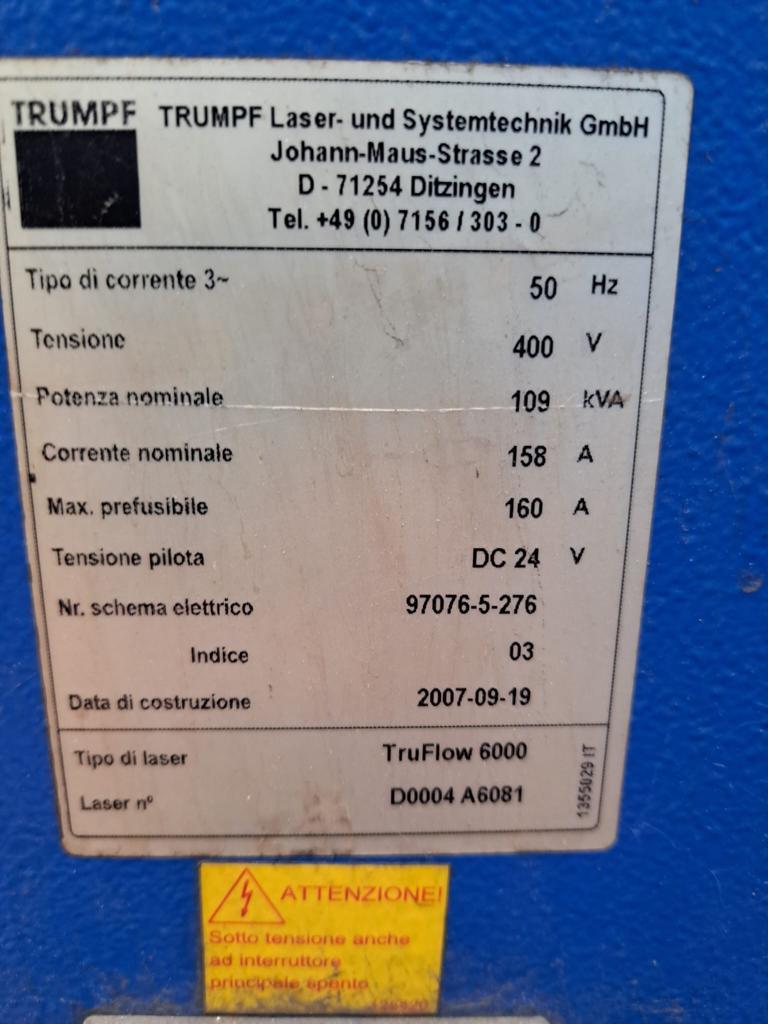 Laser Trumpf TruLaser 5060 in vendita - foto 3