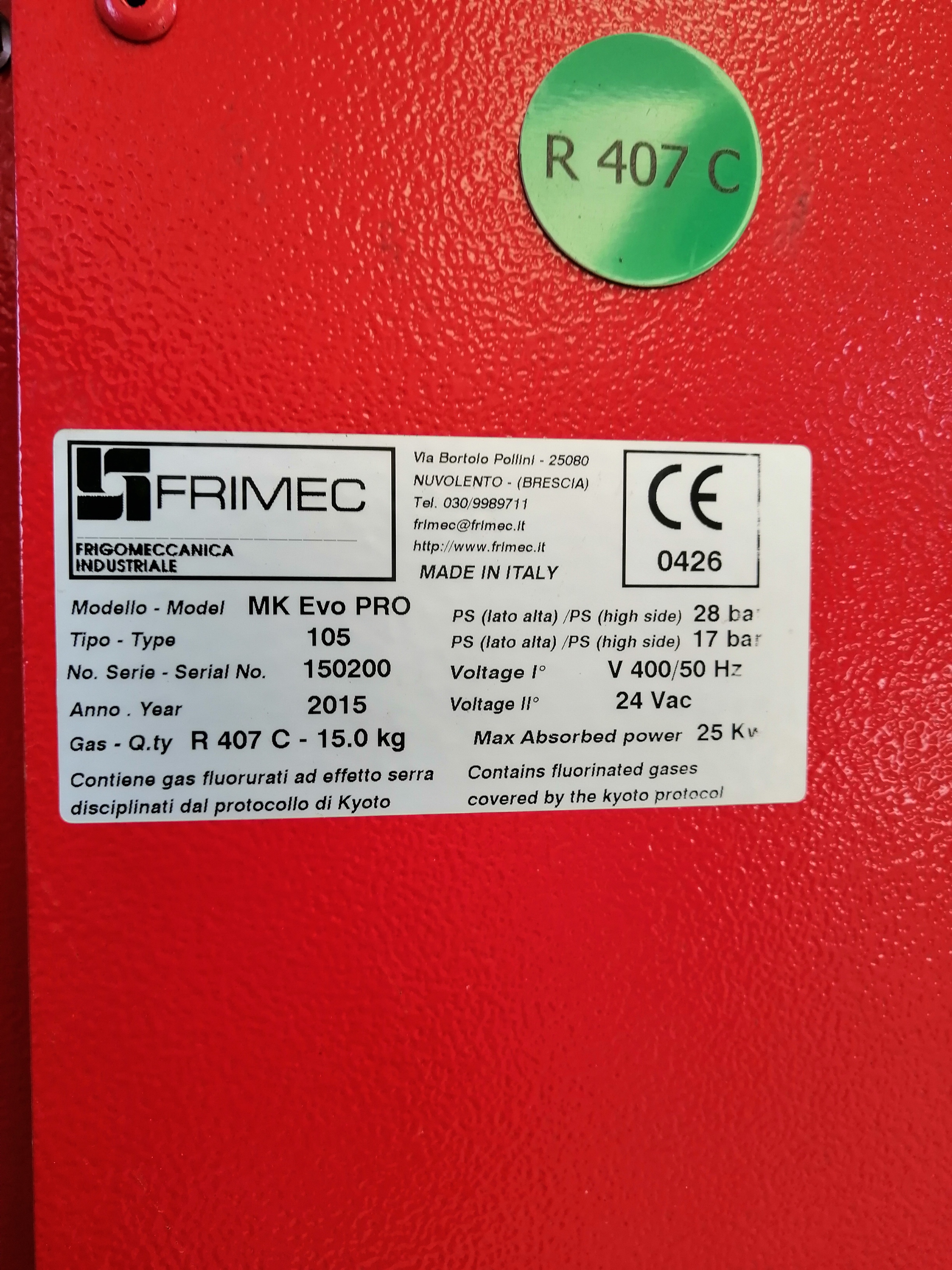 CHILLER FRIGO REFRIGERATORE  in vendita - foto 3