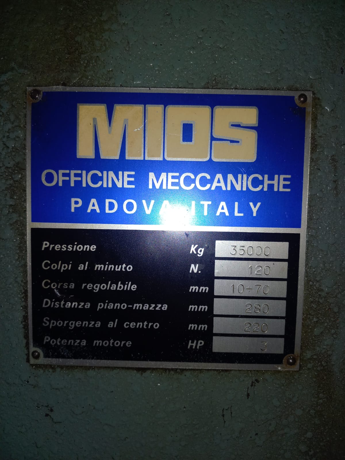 Pressa - scantonatrice 35 ton MIOS in vendita - foto 2