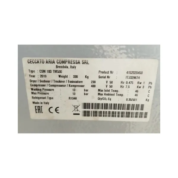 Compressore Usato Ceccato CSM10 D in vendita - foto 2