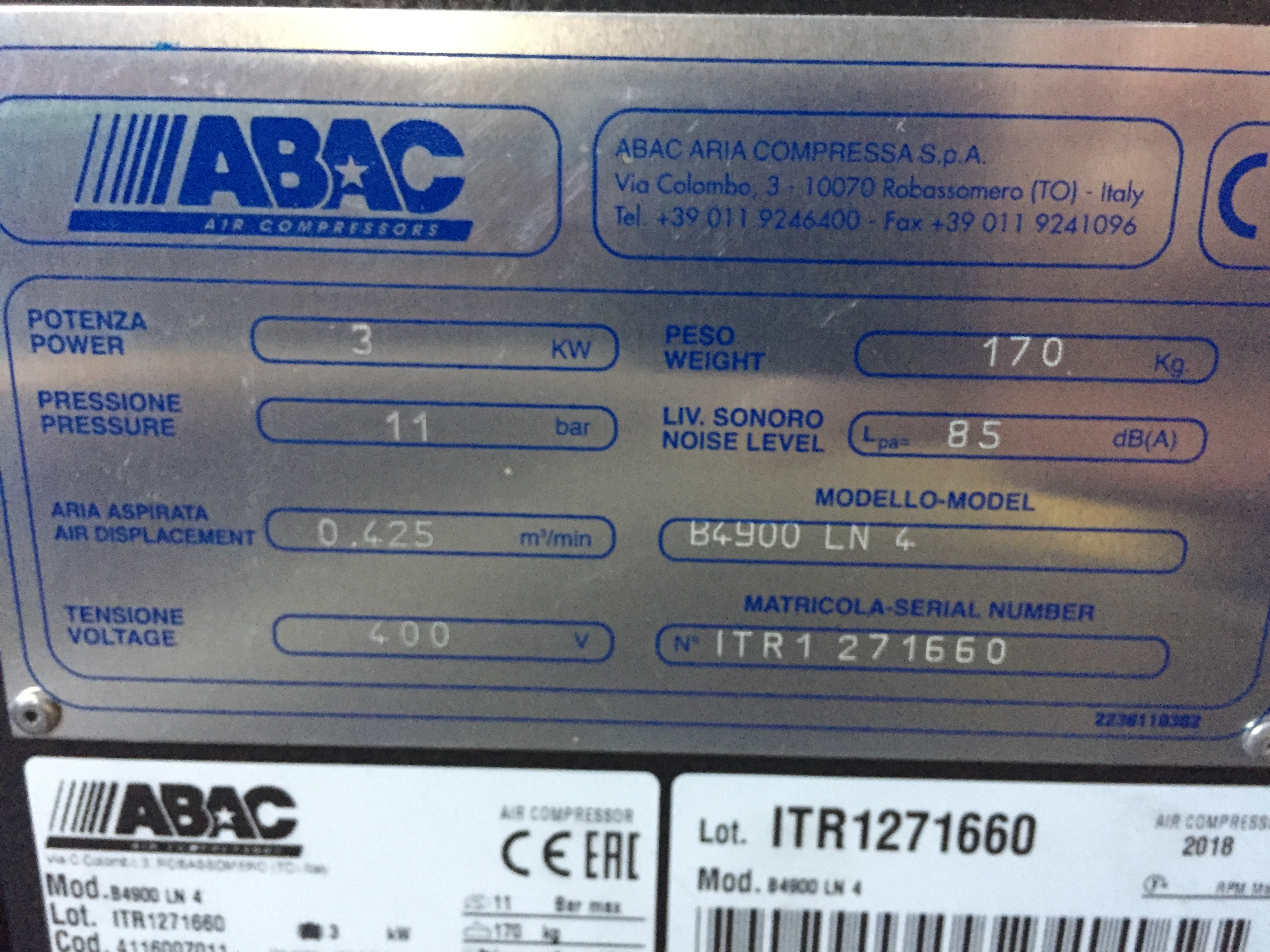 Compressore ABAC in vendita - foto 2