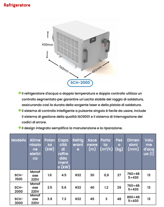 SALDATRICE LASER MULTIFUNZIONE AZIMUT SF3000HWM in vendita - foto 8