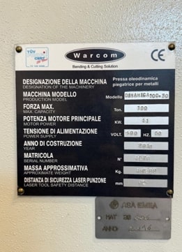 PRESSA PIEGATRICE WARCOM DINAMICA in vendita - foto 5