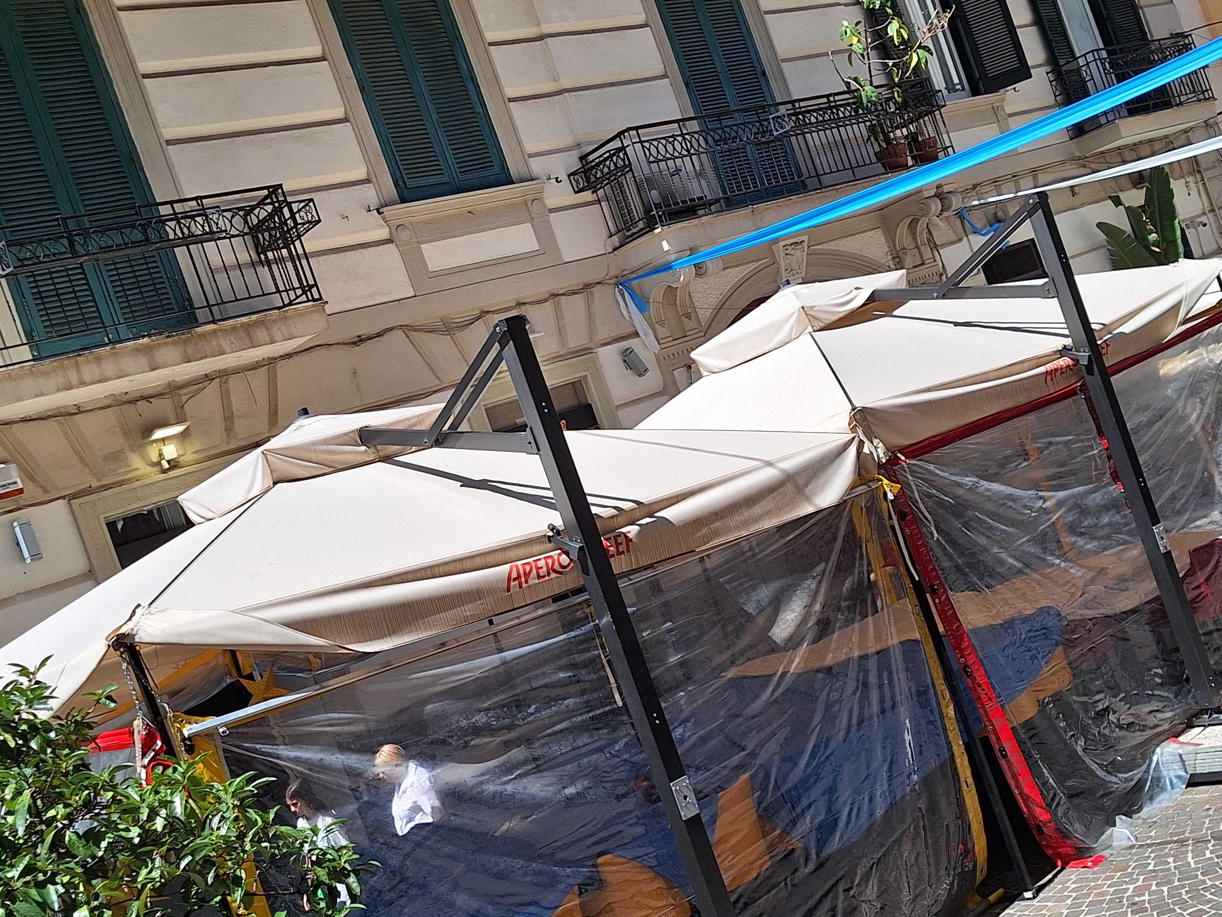 Ombrelloni Venezia calssic 400×400 Colore manganese in vendita - foto 1