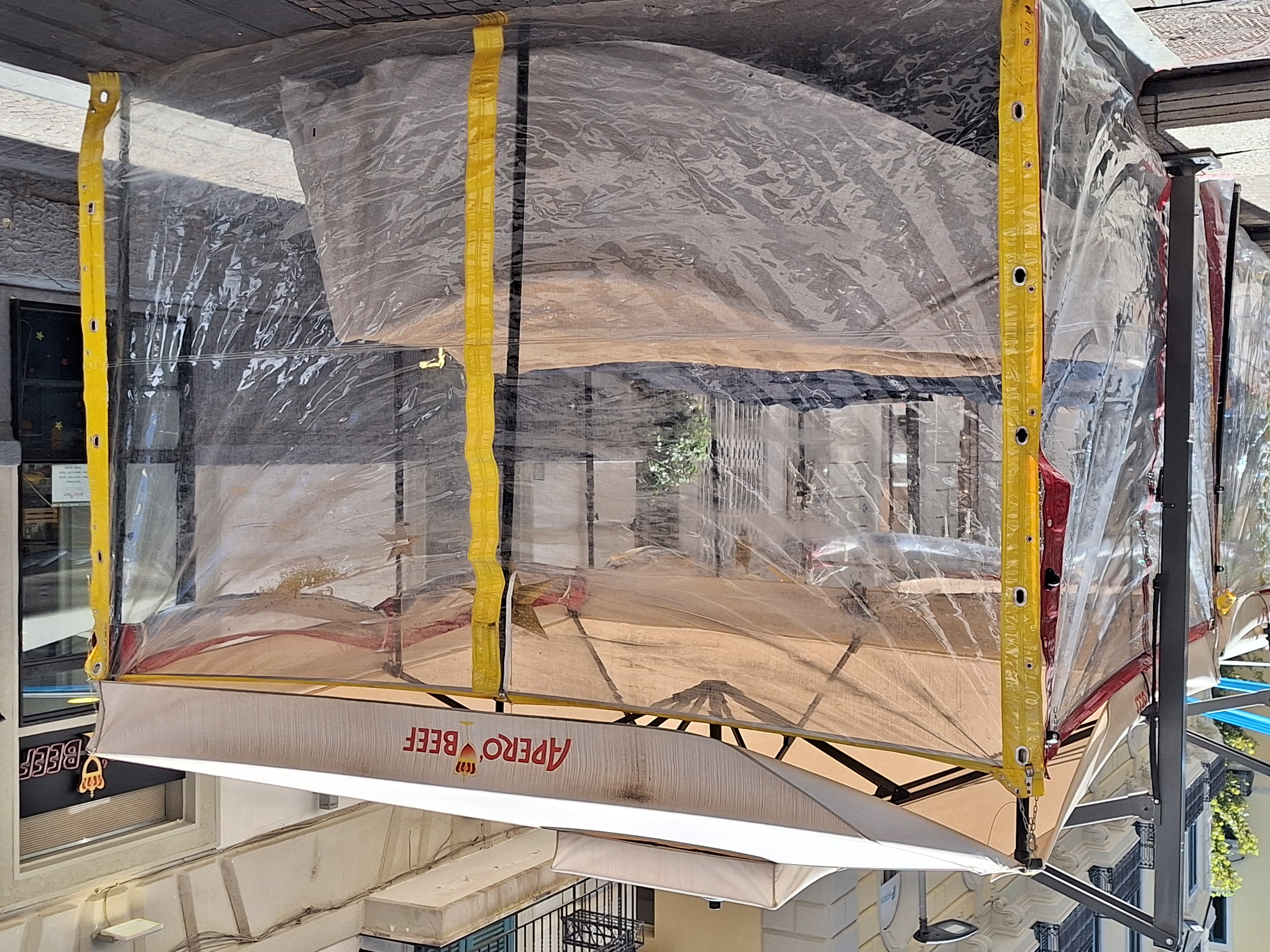 Ombrelloni Venezia calssic 400×400 Colore manganese in vendita - foto 2