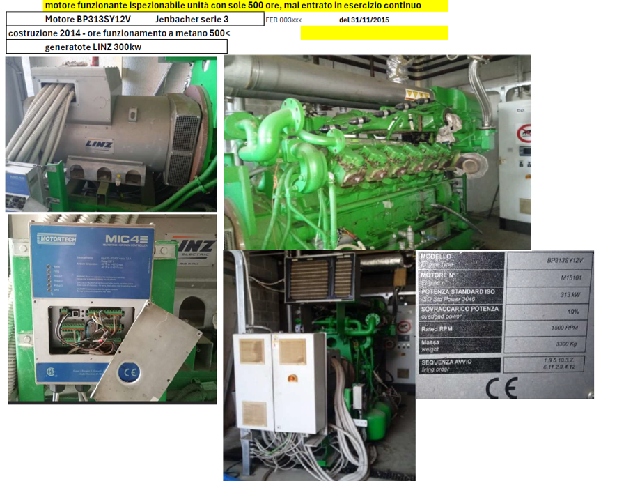 Jenbacher Serie 3 300 kW – 500 ORE – 2014 – LINZ  in vendita - foto 1