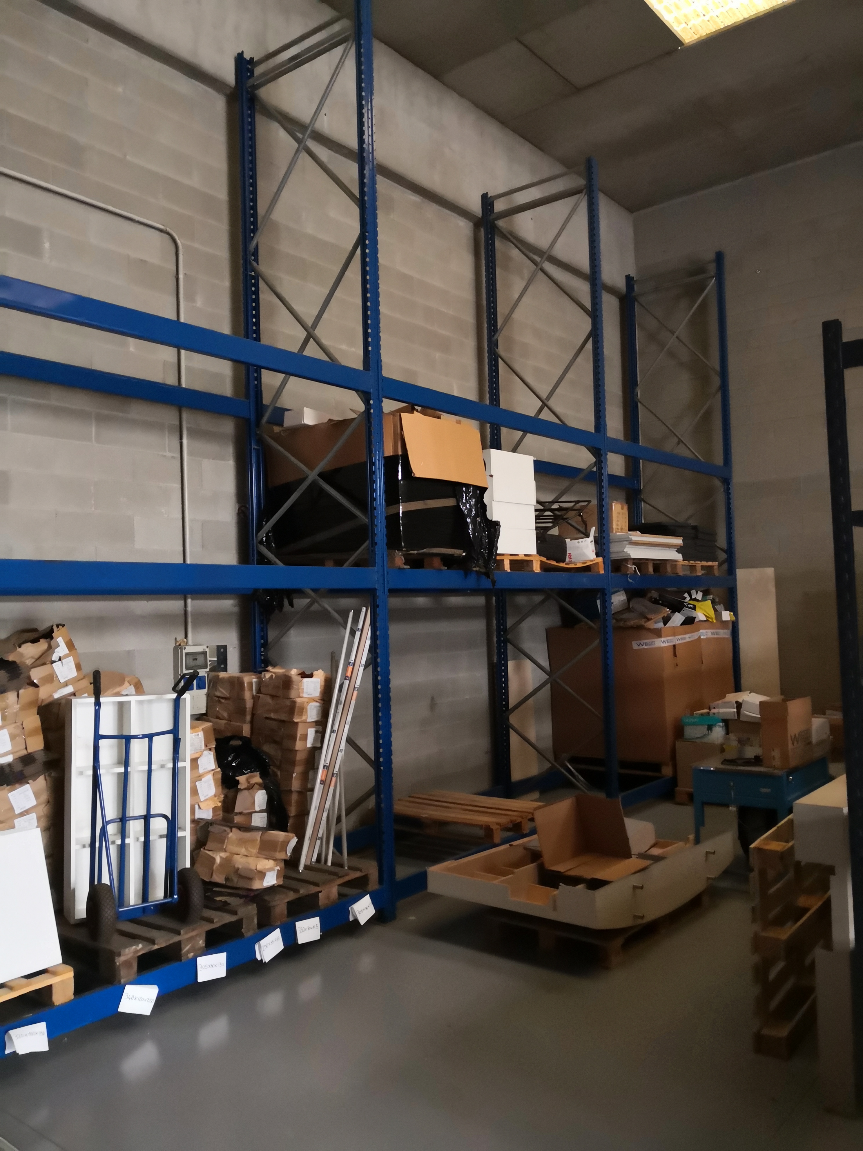 Scaffali pallets 8 campate metri 21,60 altezza mt 5,5 in vendita - foto 2