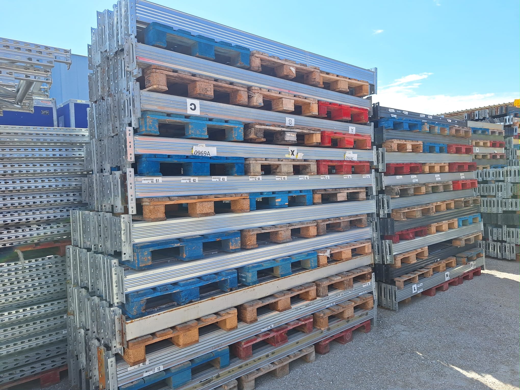 40 scaffali portapallet altezza cm 720 in vendita - foto 12