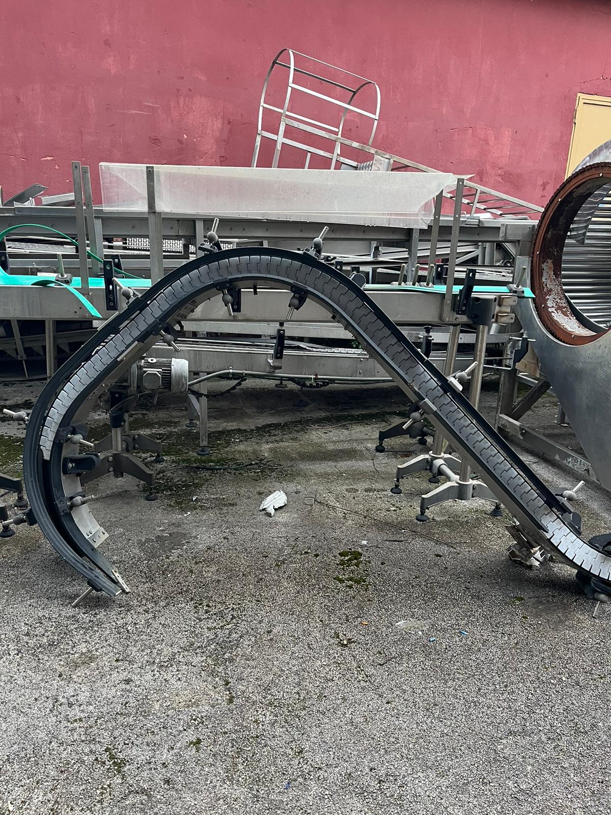 Nastri trasporto per vasetti a curva 180° in vendita - foto 2