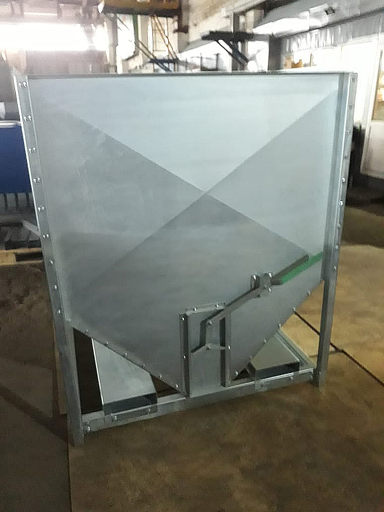 Contenitore per cereali 2m3/stoccaggio mobile del grano in vendita - foto 3