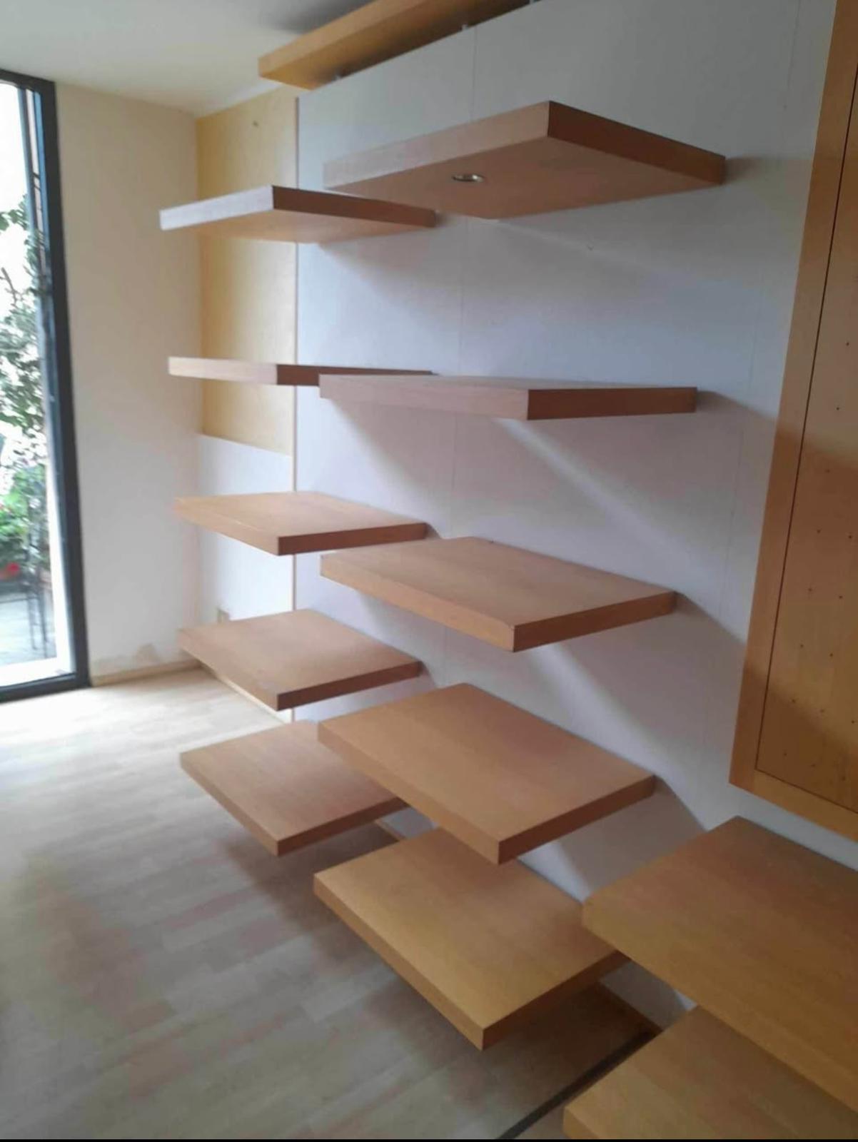 ARREDAMENTO NEGOZIO THUN IN LEGNO DI NOCE CON LUCI in vendita - foto 5