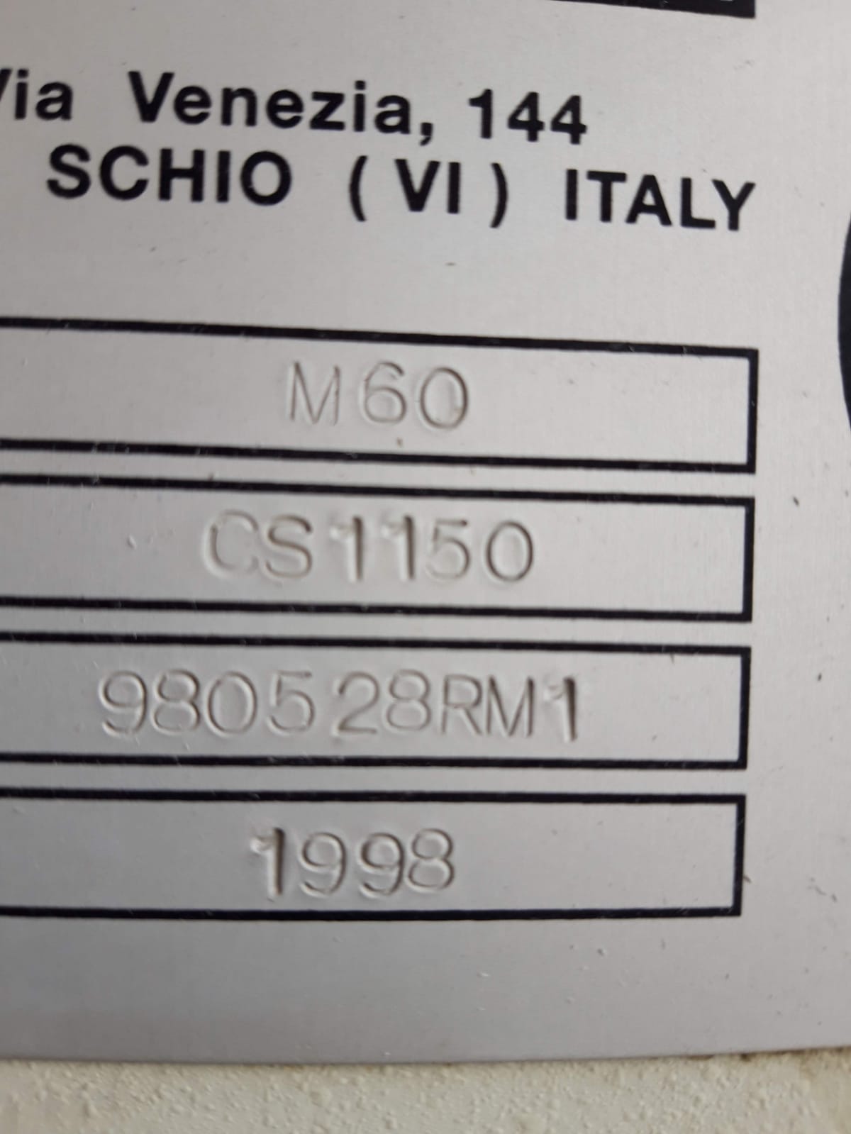 Levigatrice Costa M 60 - 1150 NASTRO in vendita - foto 5