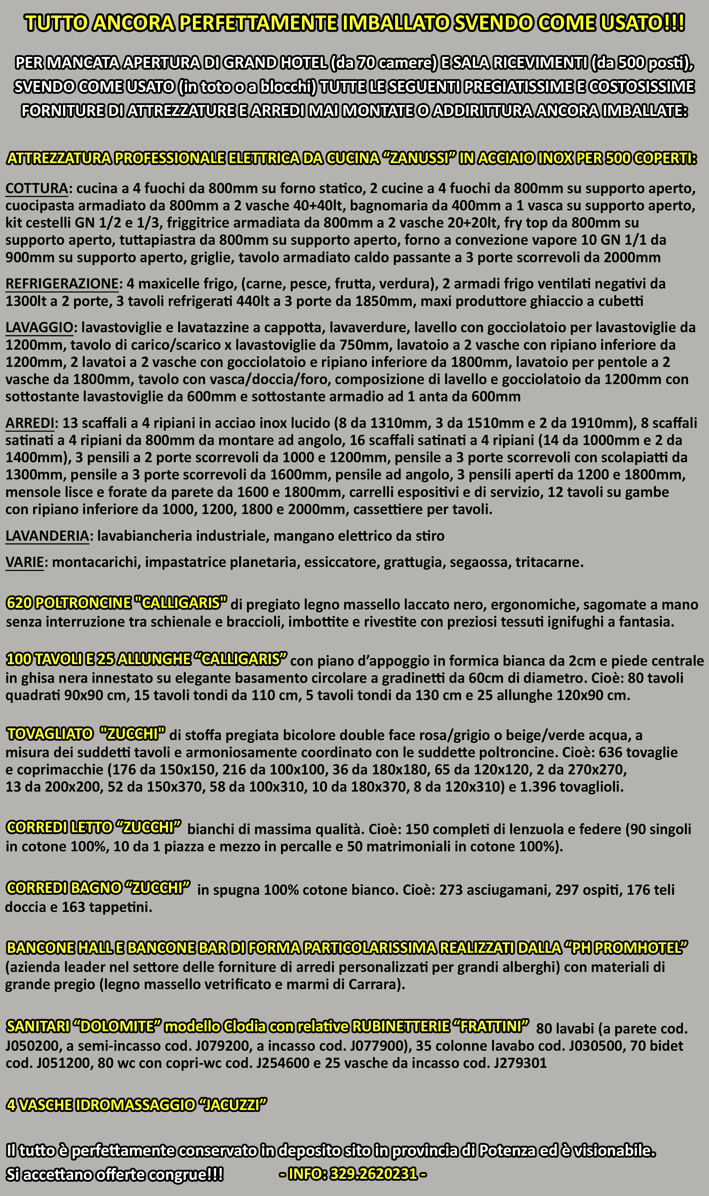 Arredi Ristorante: Zanussi Calligaris Dolomite Zucchi in vendita - foto 1