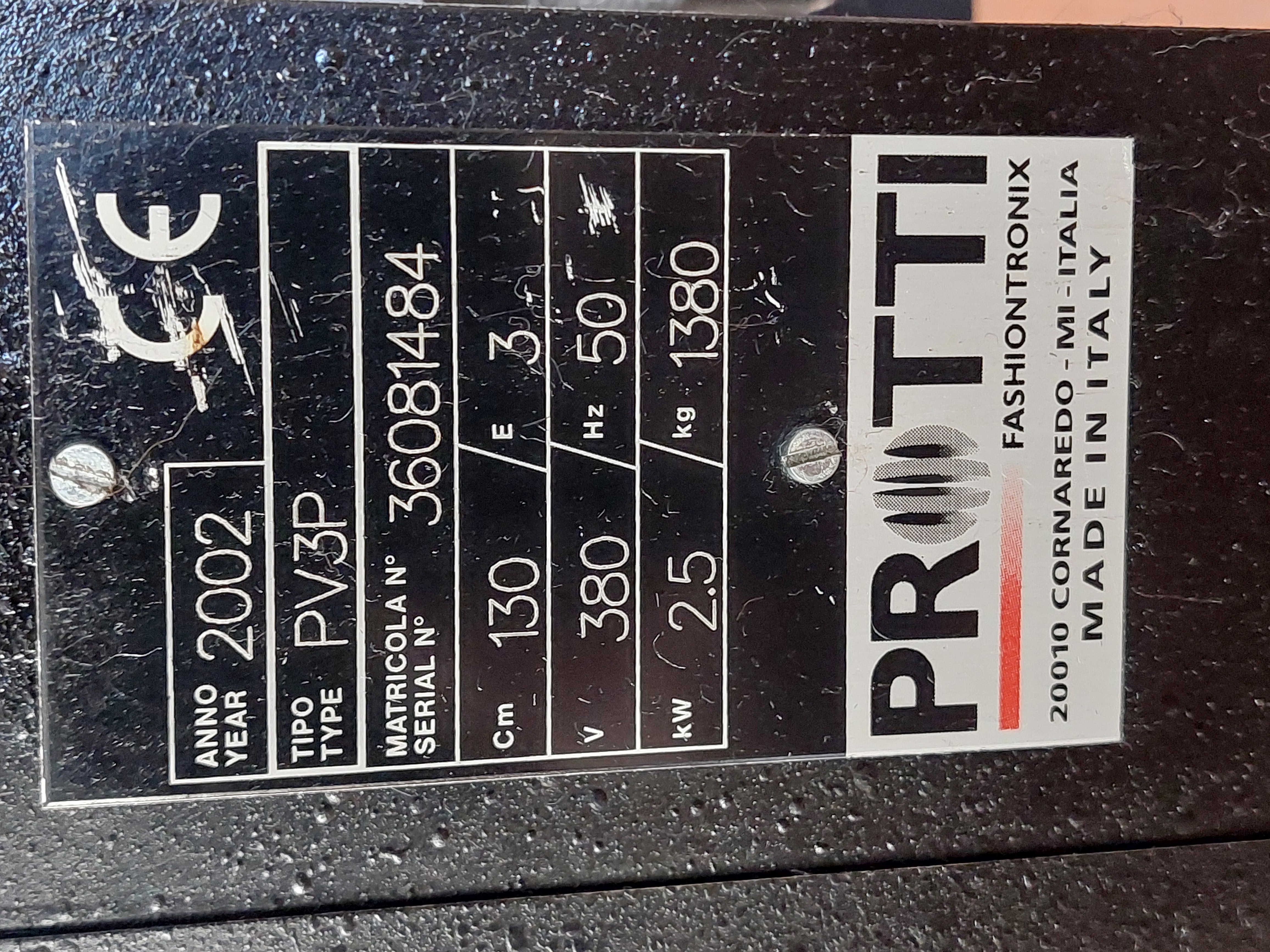 macchina rettilina Protti PV3P in vendita - foto 2