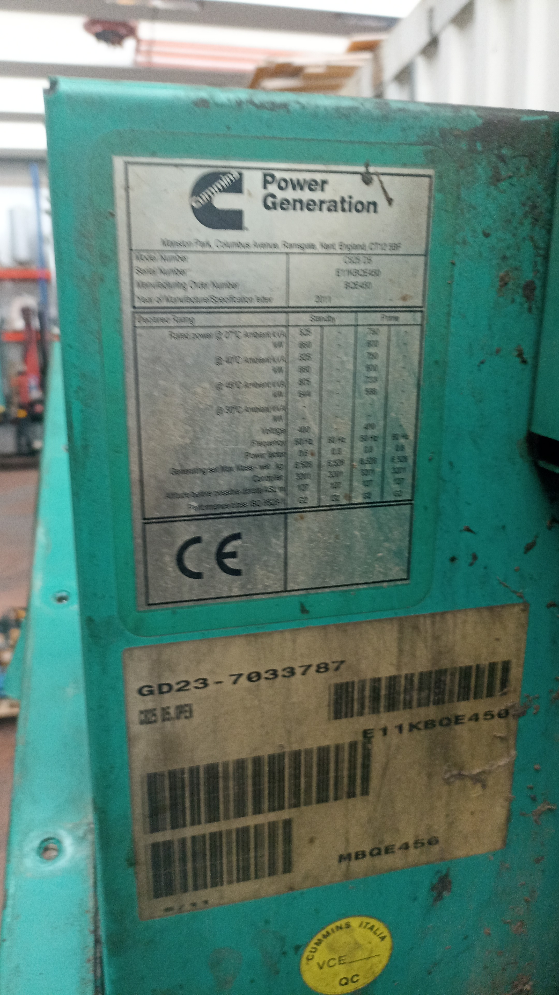GRUPPO ELETTROGENO 500KW CUMMINS GASOLIO in vendita - foto 7