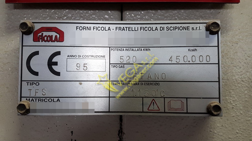 Art. 4347 Forno turbo a gas Ficola mod TSF  in vendita - foto 4