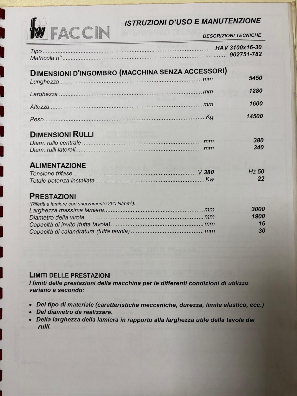 Calandra Faccin usata in vendita - foto 2