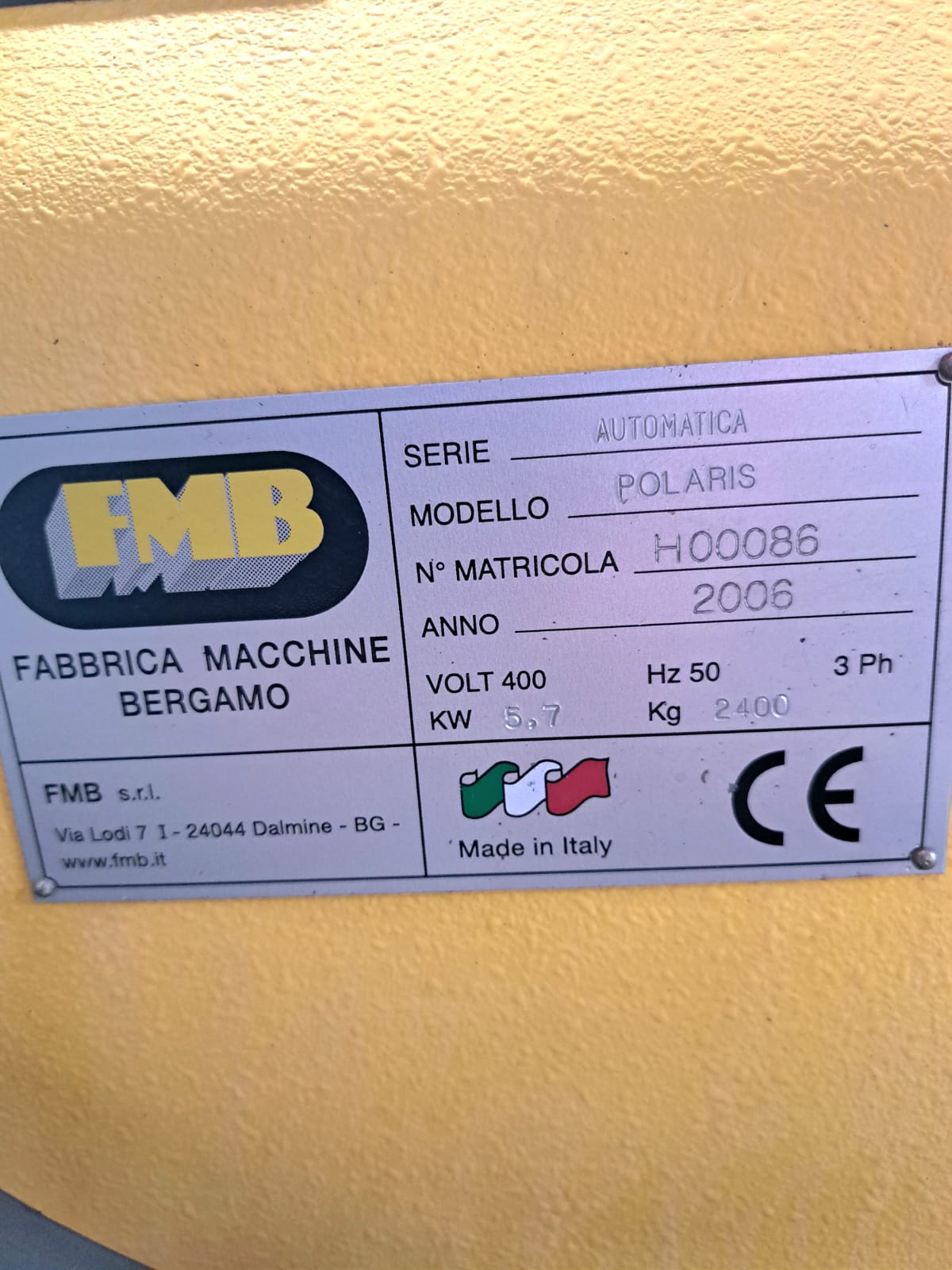 Segatrice automatica FMB Polaris usata in vendita - foto 2
