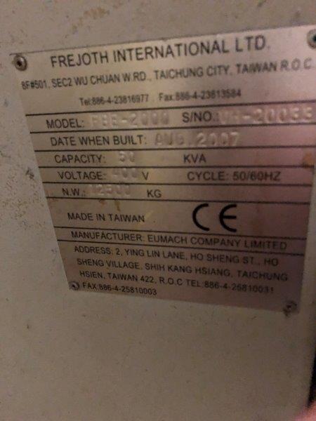 Fresatrice Eumach FBE 2000 CNC Usata in vendita - foto 2
